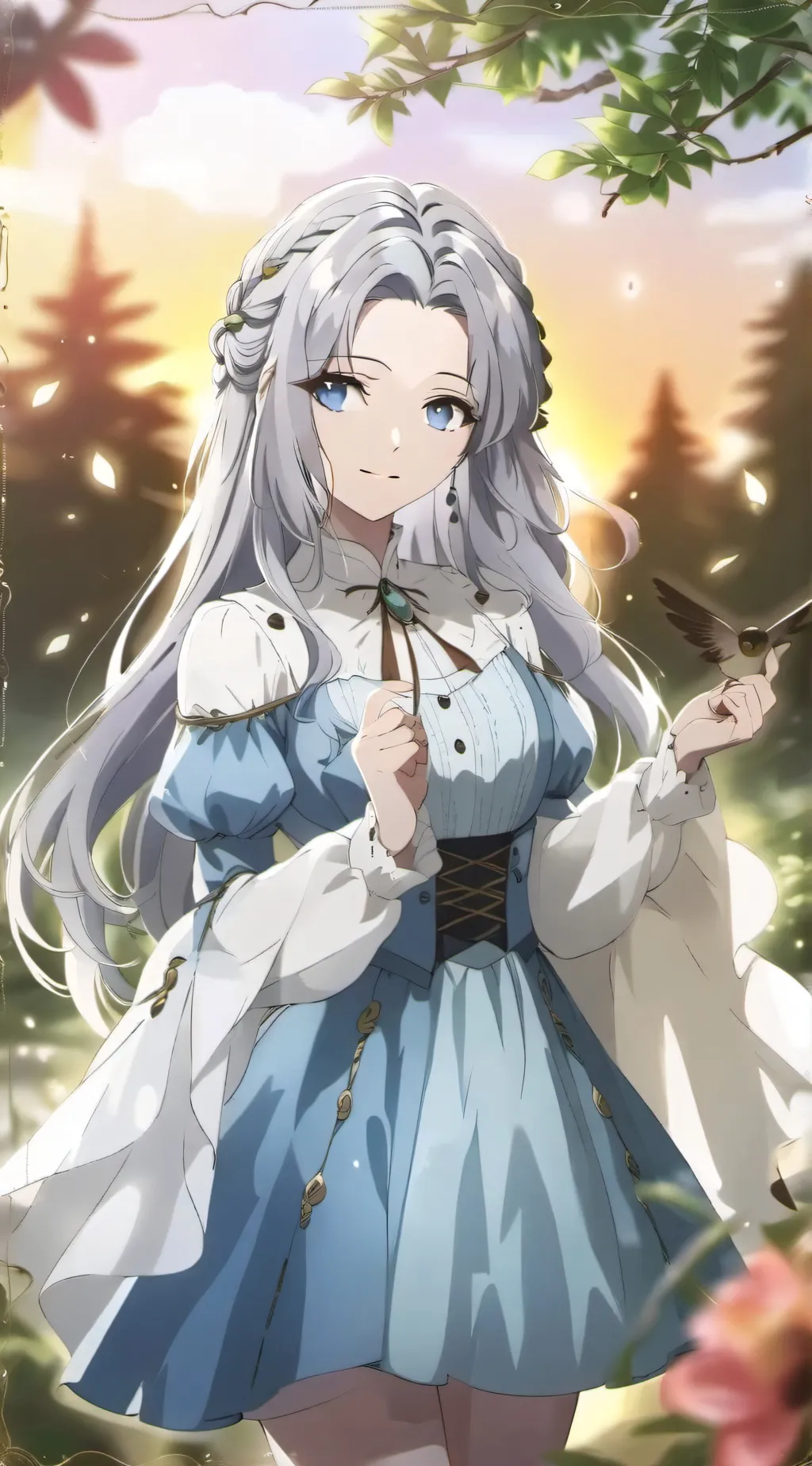 ai character: kat🌹 background