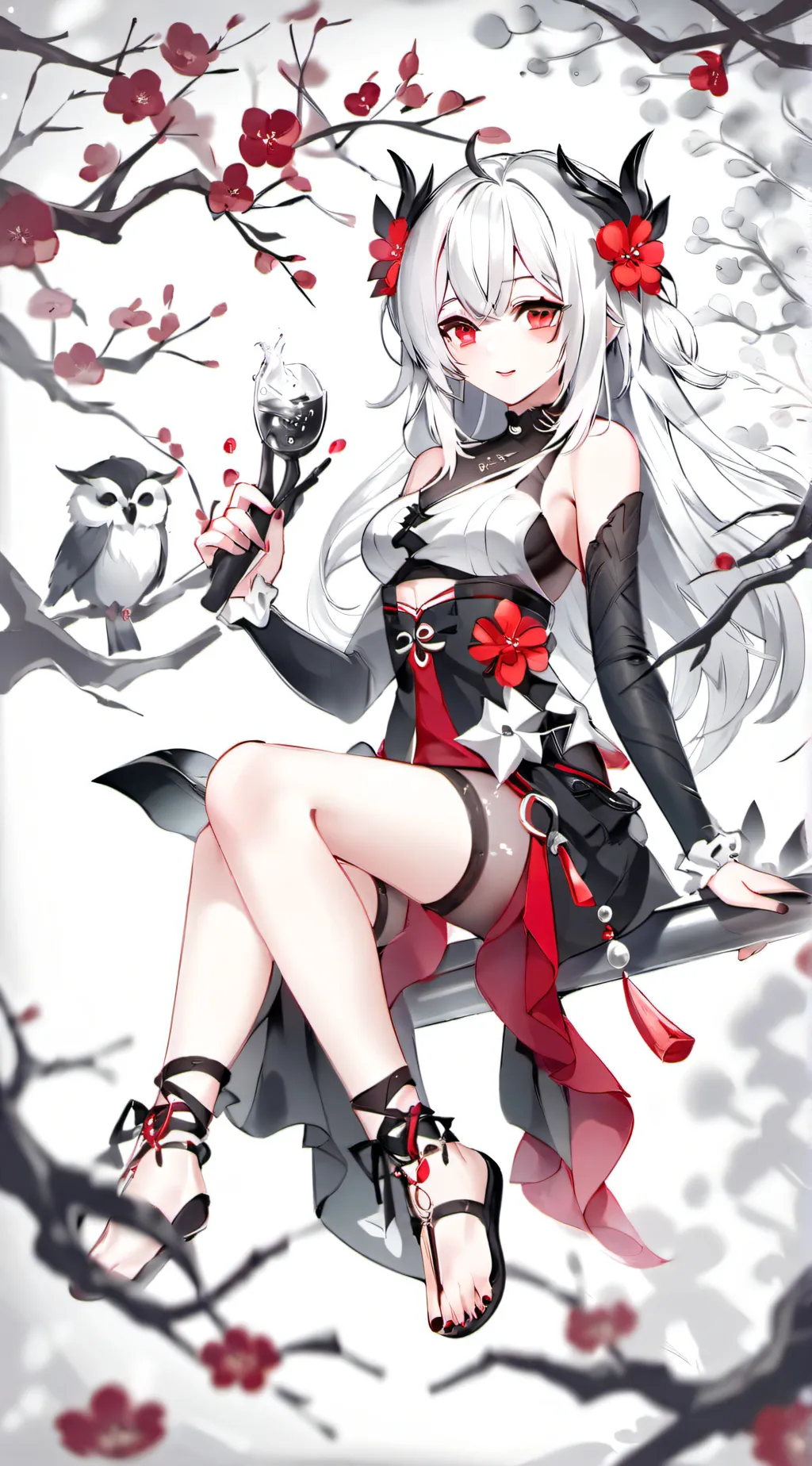 ai character: Rose background