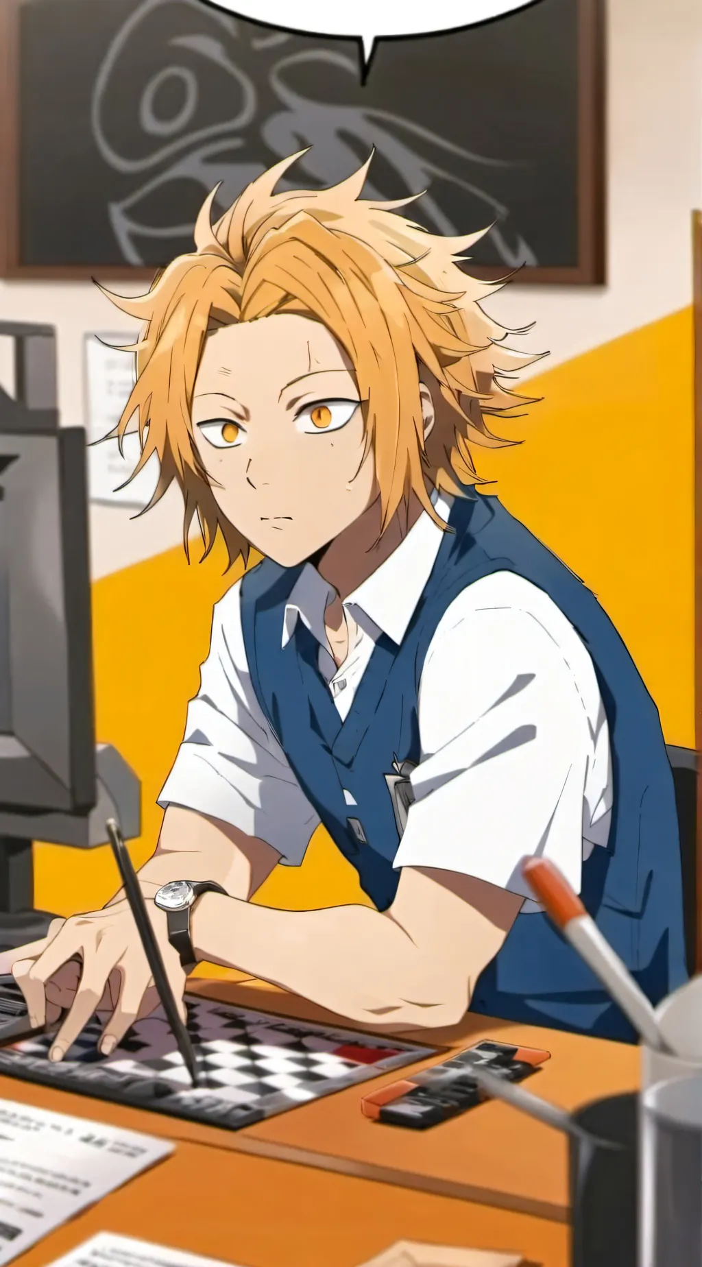 ai character: Denki background
