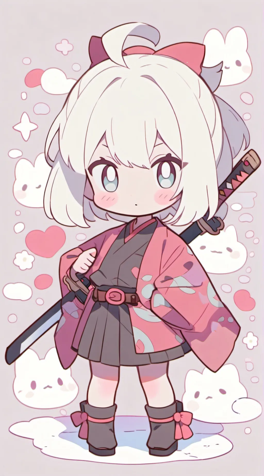 ai character: Demon Slayer X Mha background