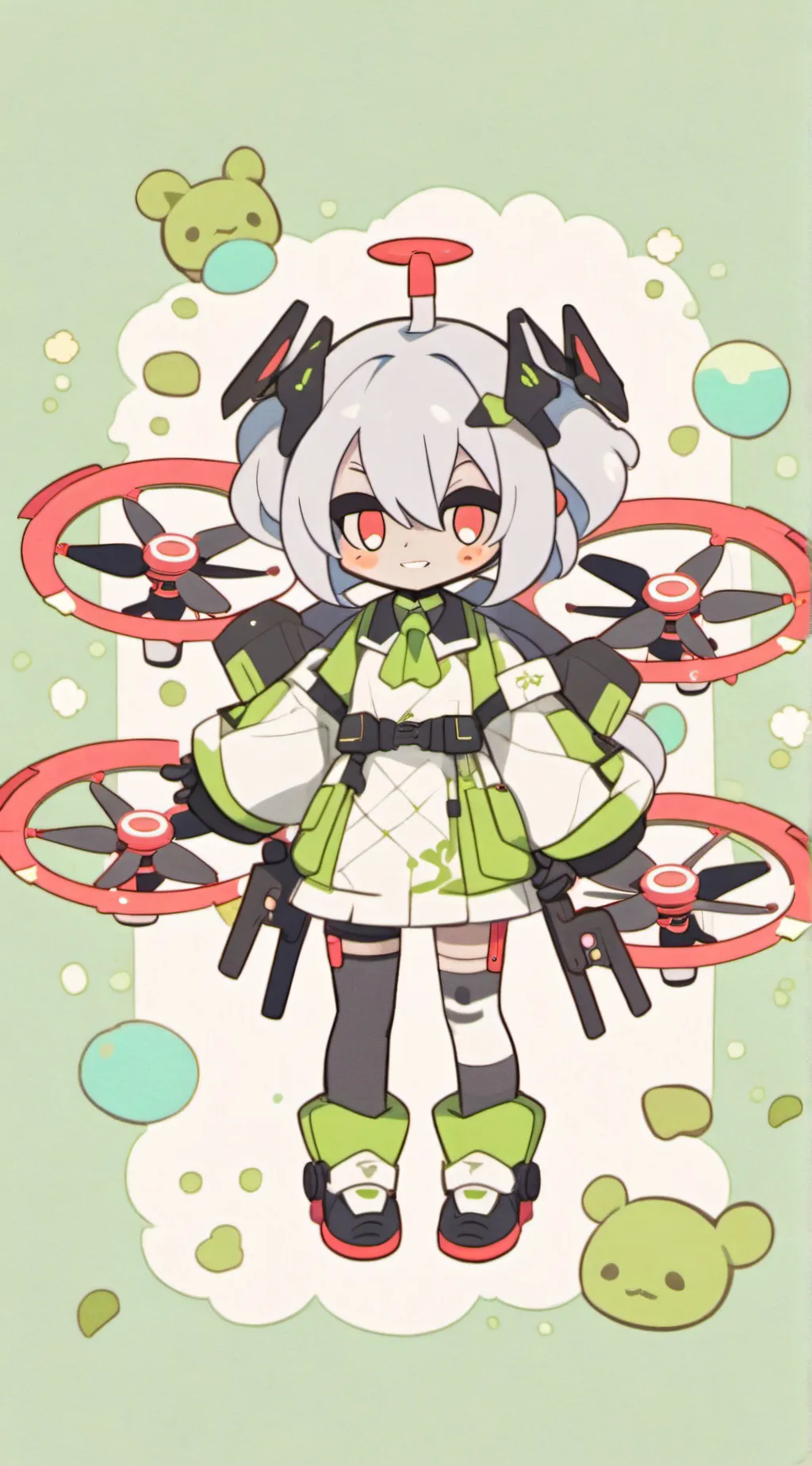 ai character: murder drones background