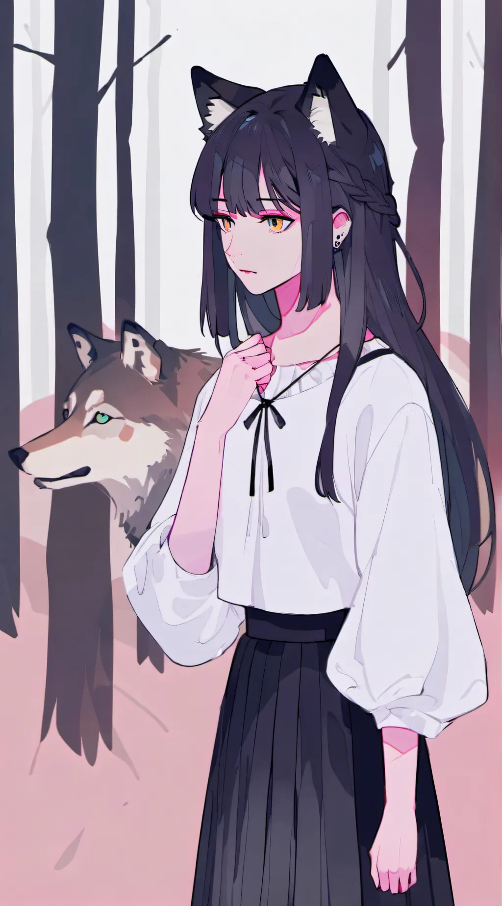 ai character: MHA woods🏕🪵 background