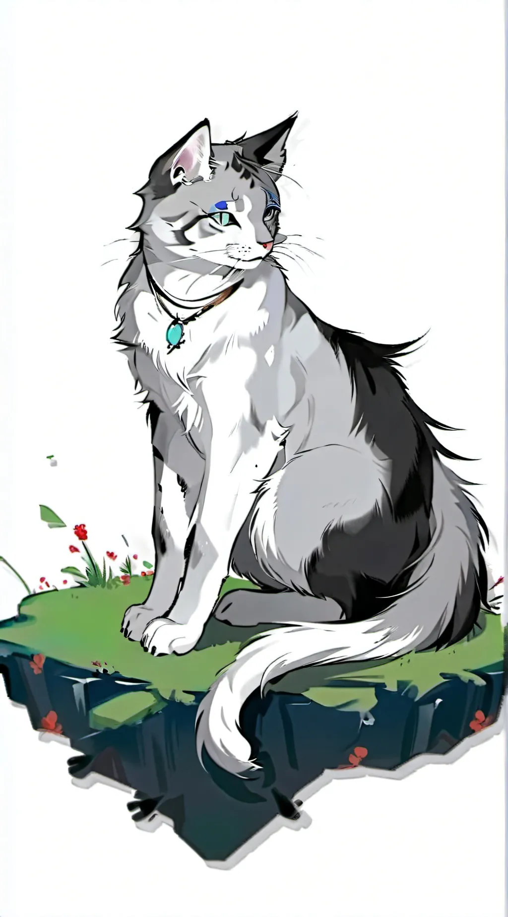ai character: A cat background