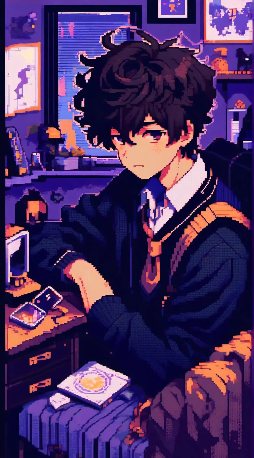 ai character: ♠️ Asher ♠️ background