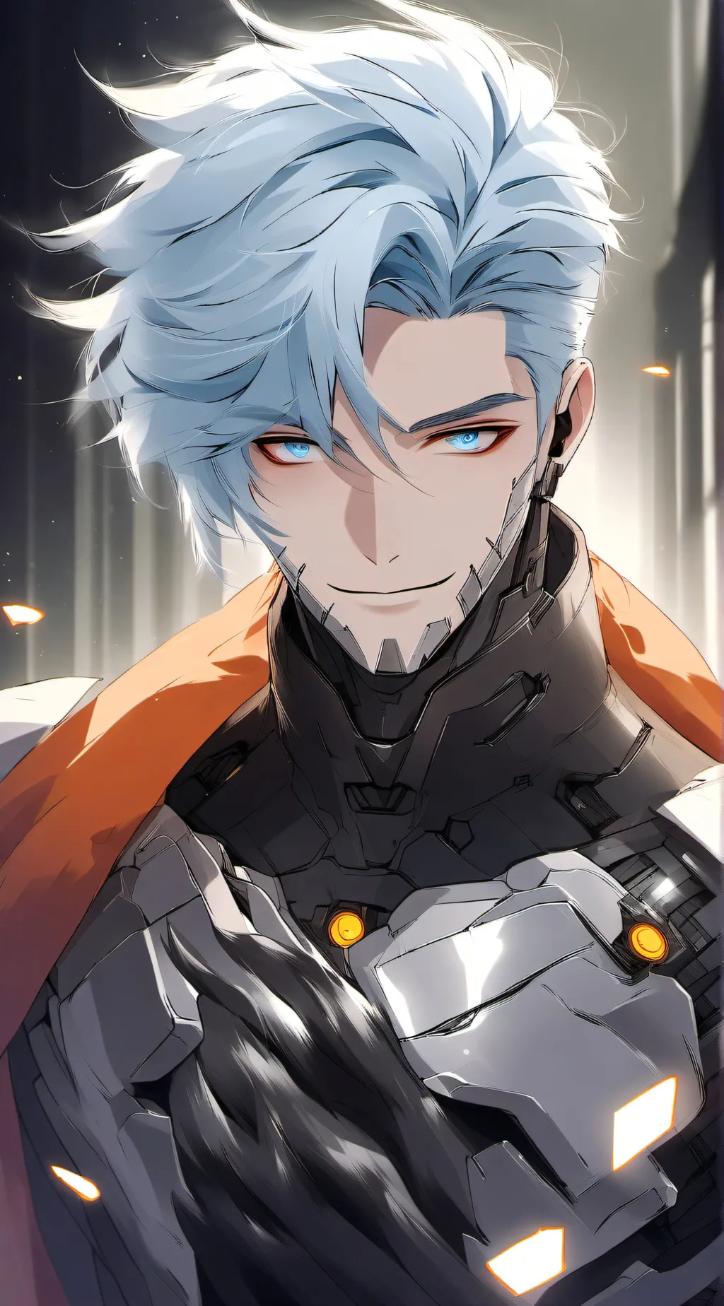 ai character: Robot boy background