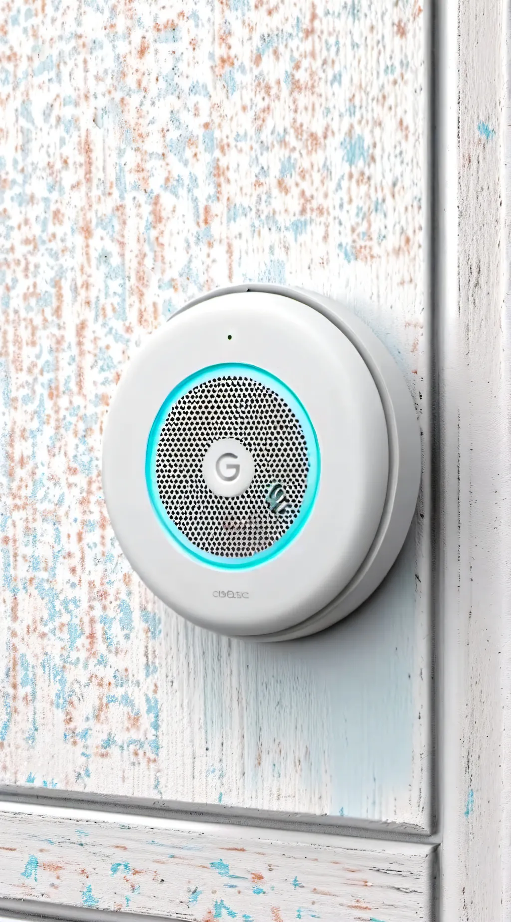 ai character: Google fire alarm background