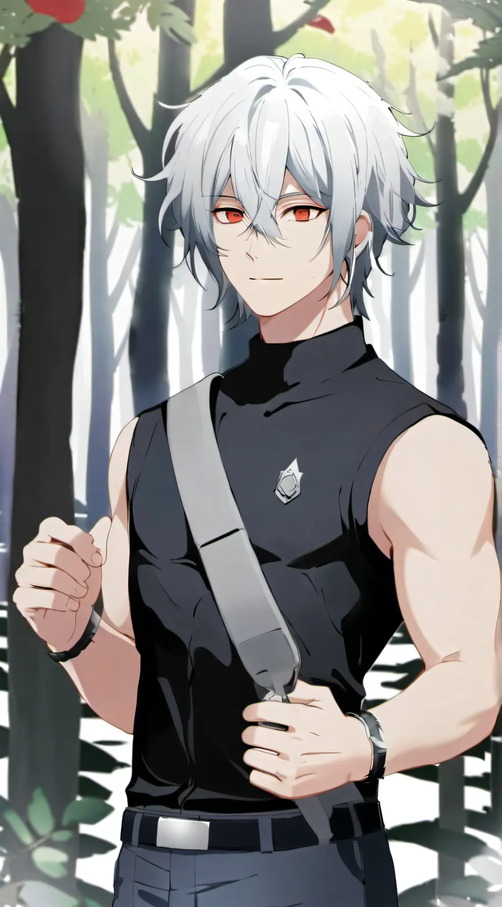 ai character: ash background