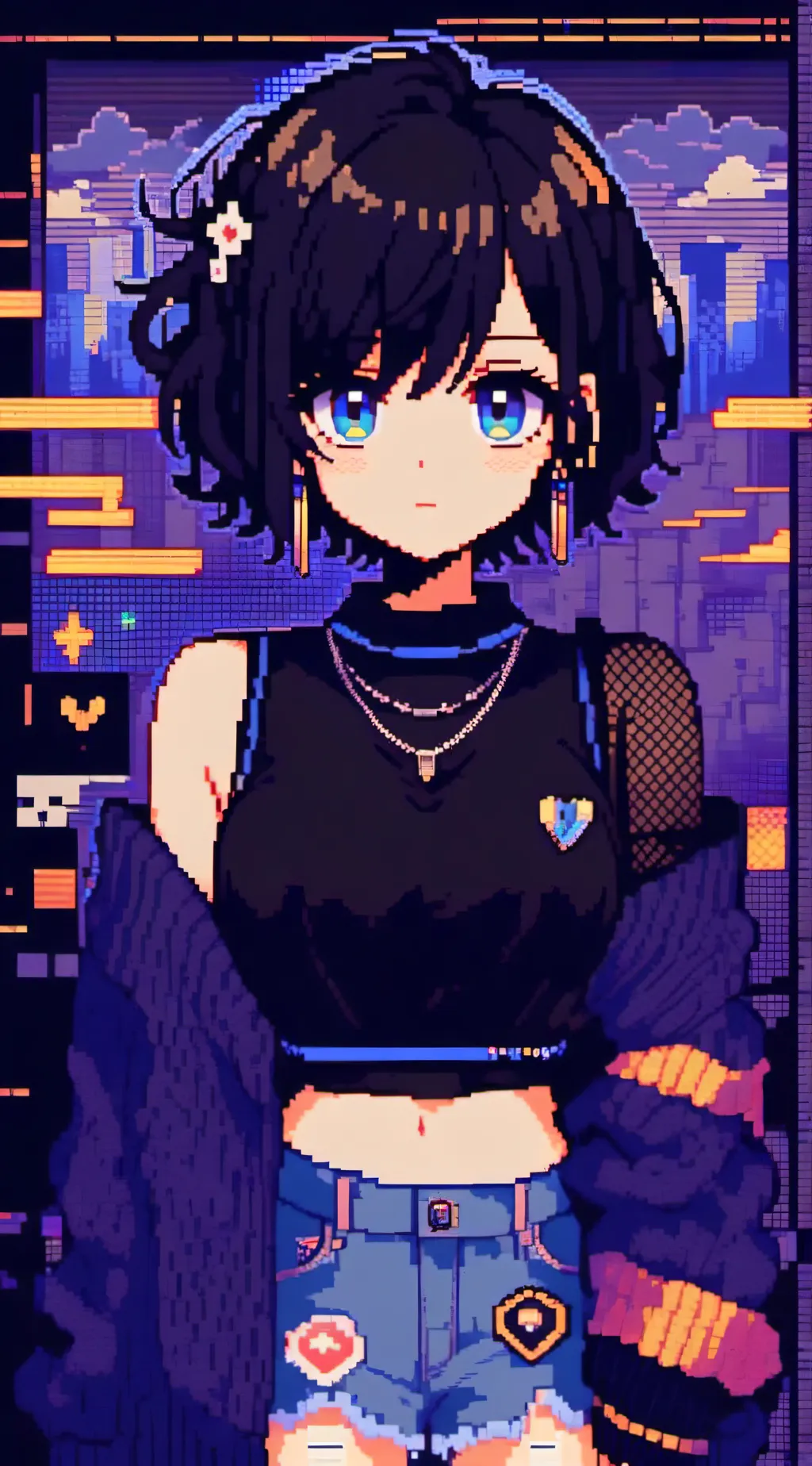 ai character: Lavender  background