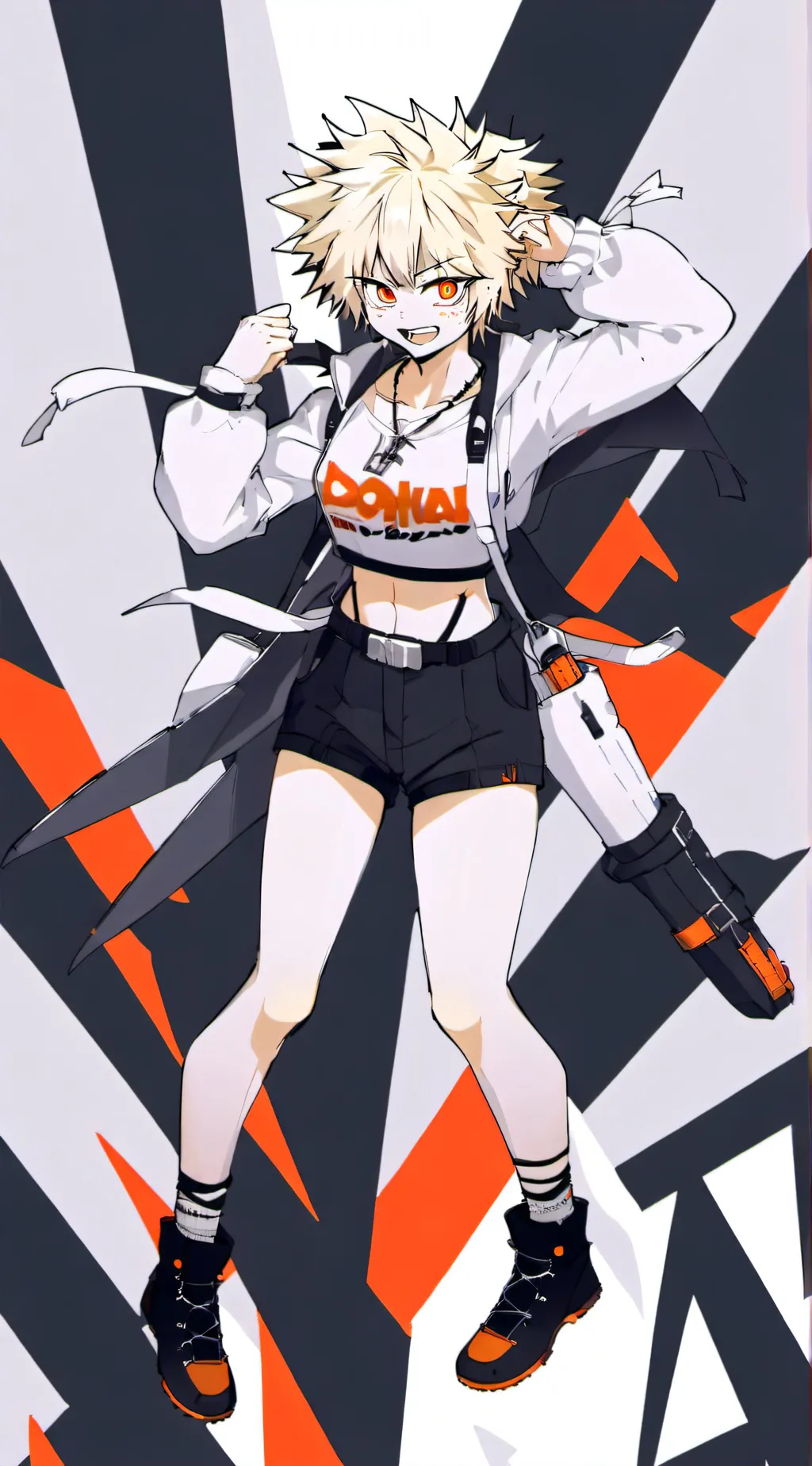 ai character: Mha genderbend background