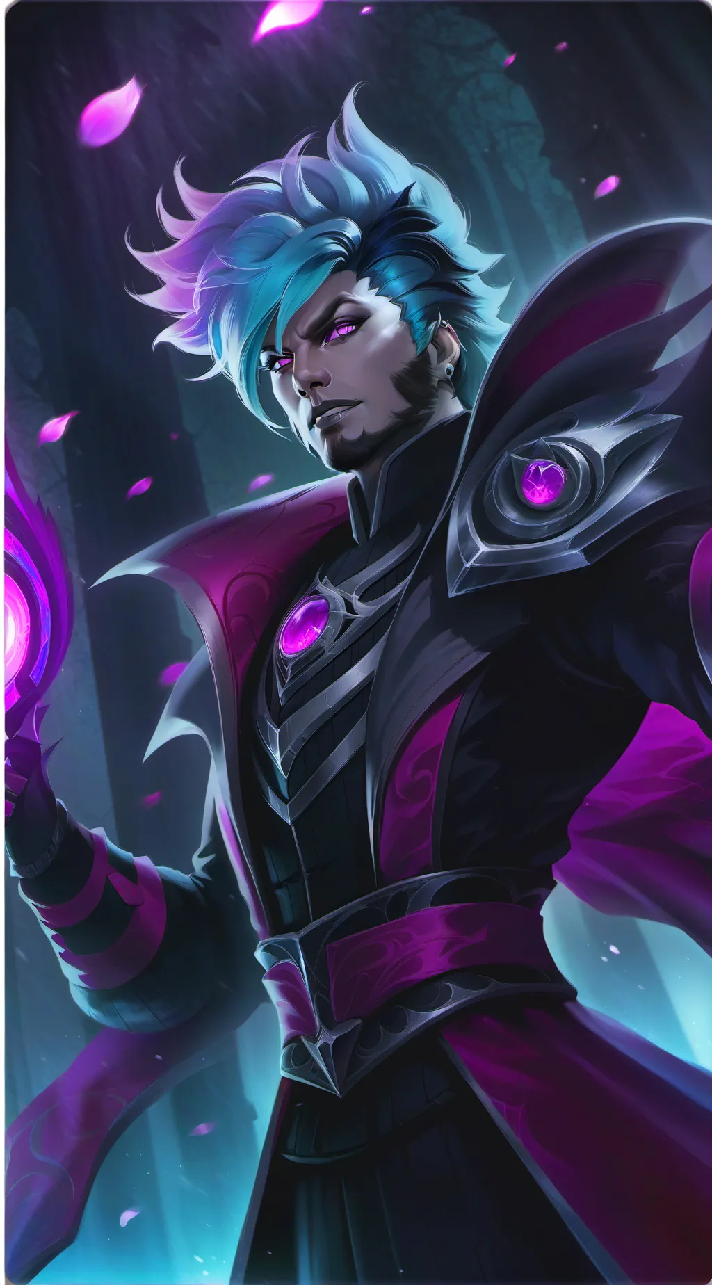 ai character: focus background