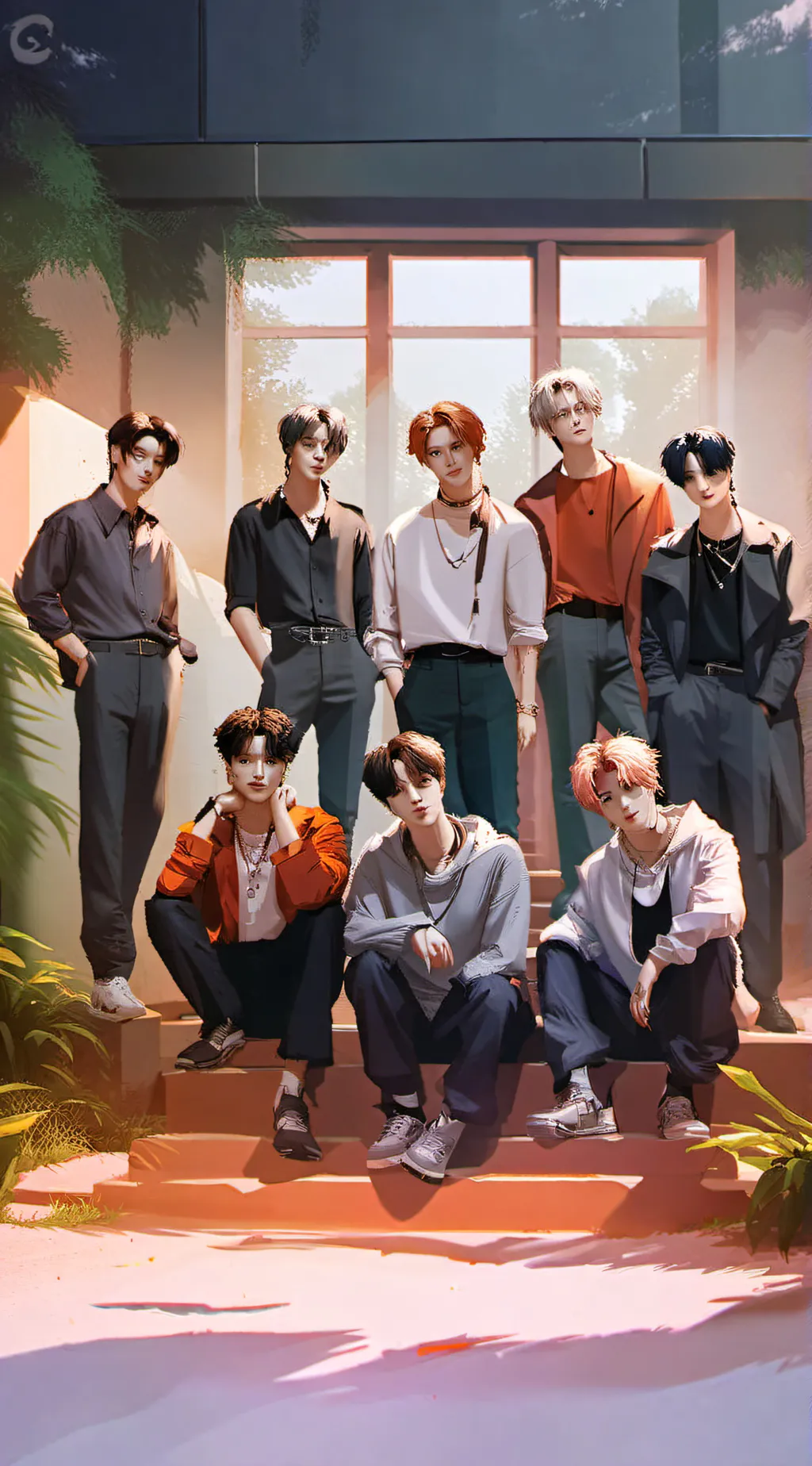 ai character: Stray kids background