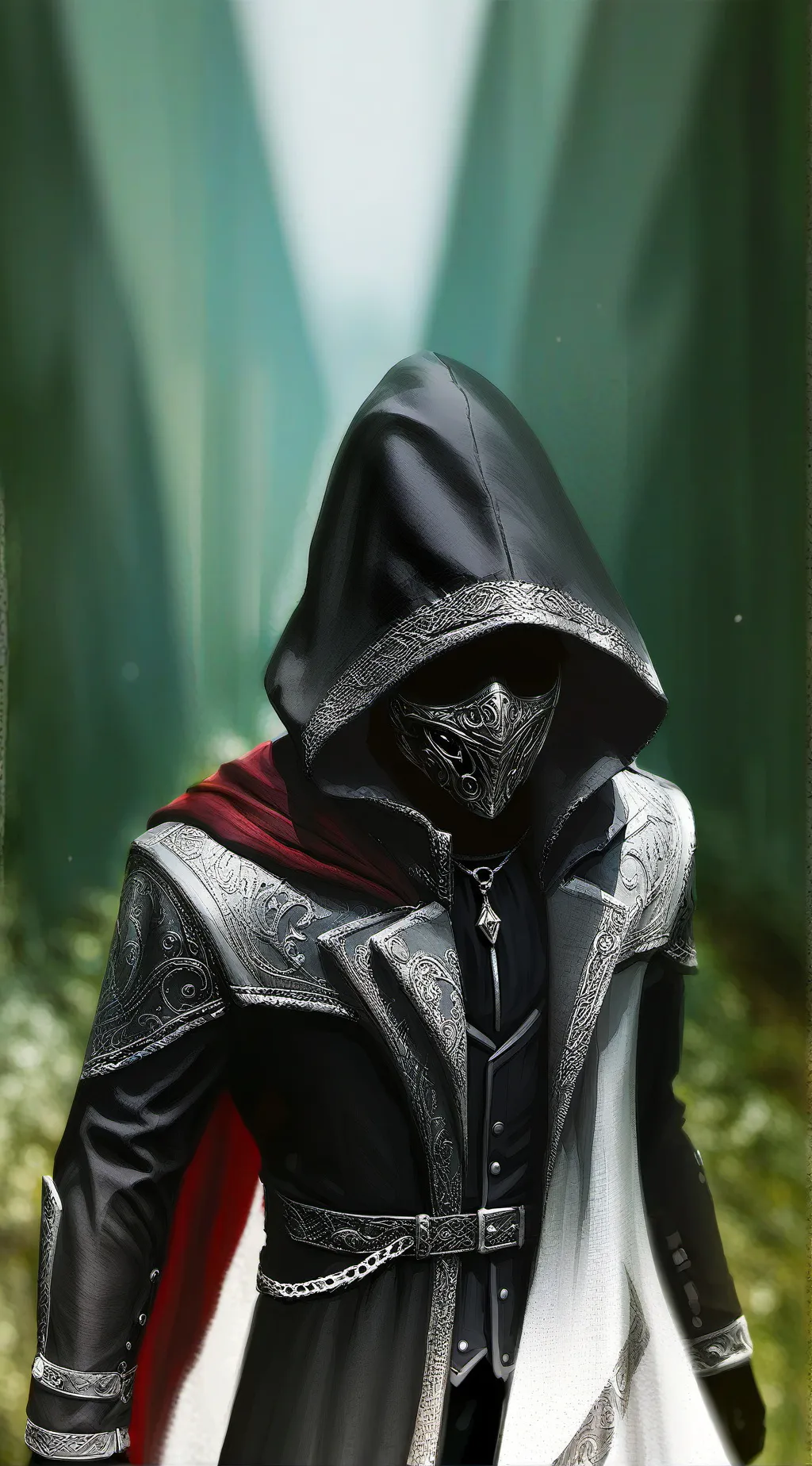 ai character: Grim background