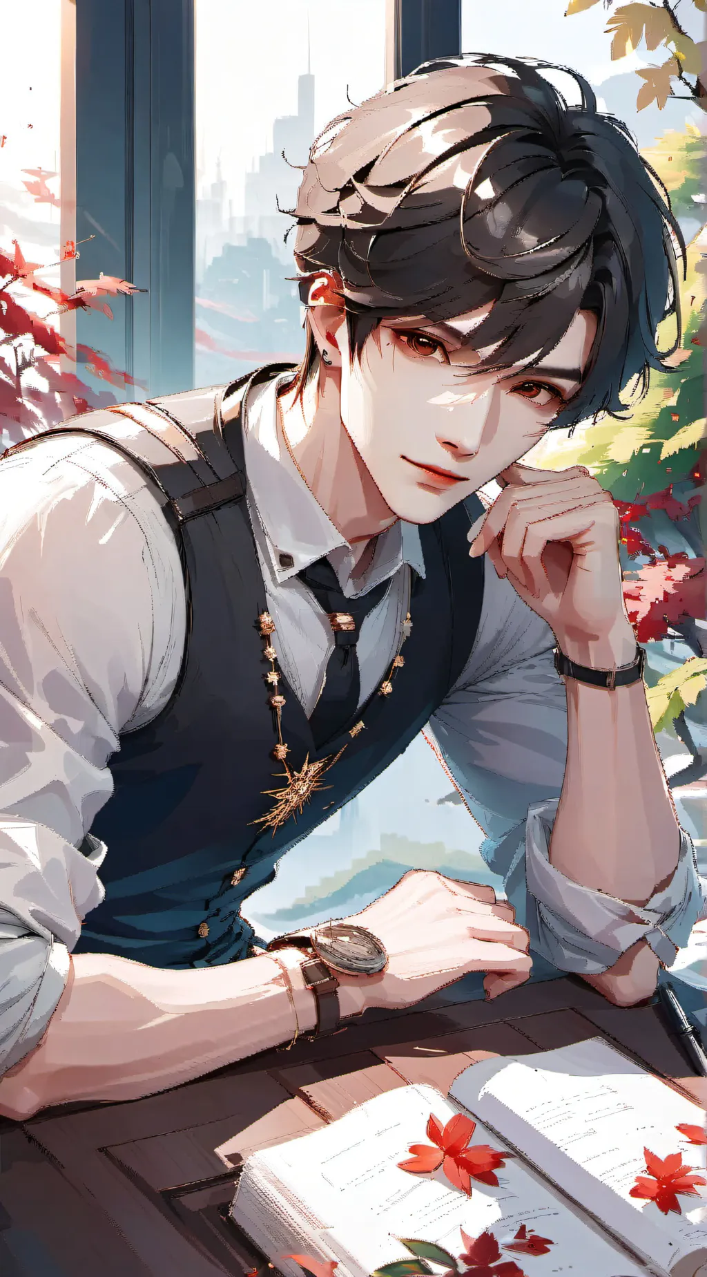 ai character: Michael  background