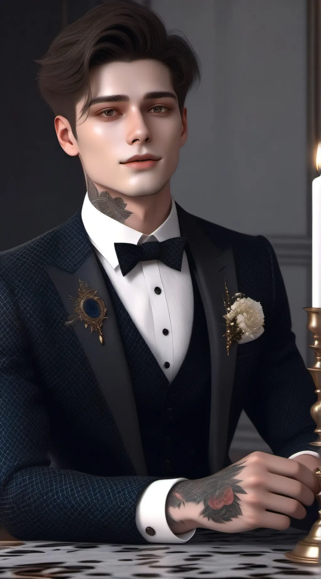 ai character: Denver Arms background