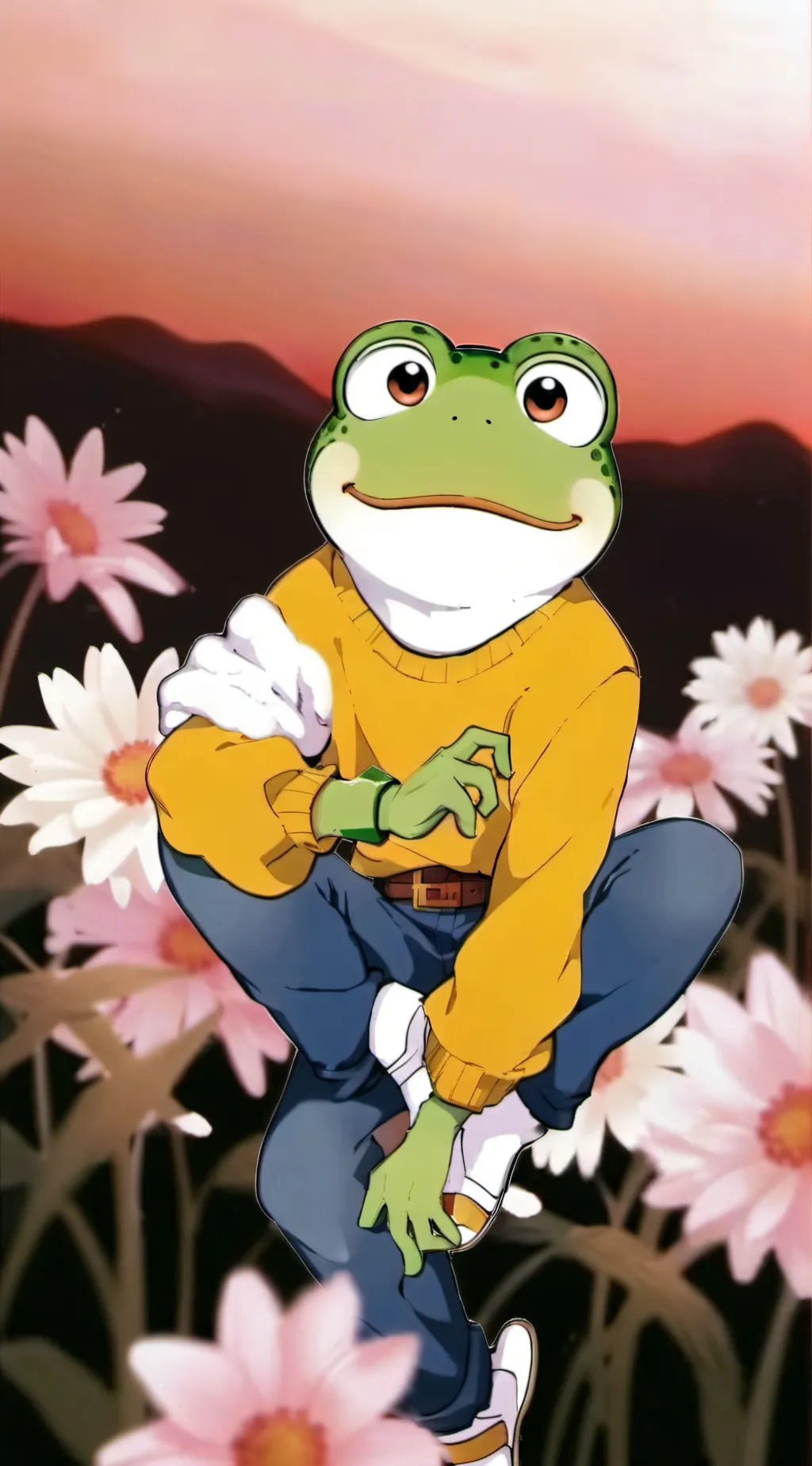 ai character: Freddo background