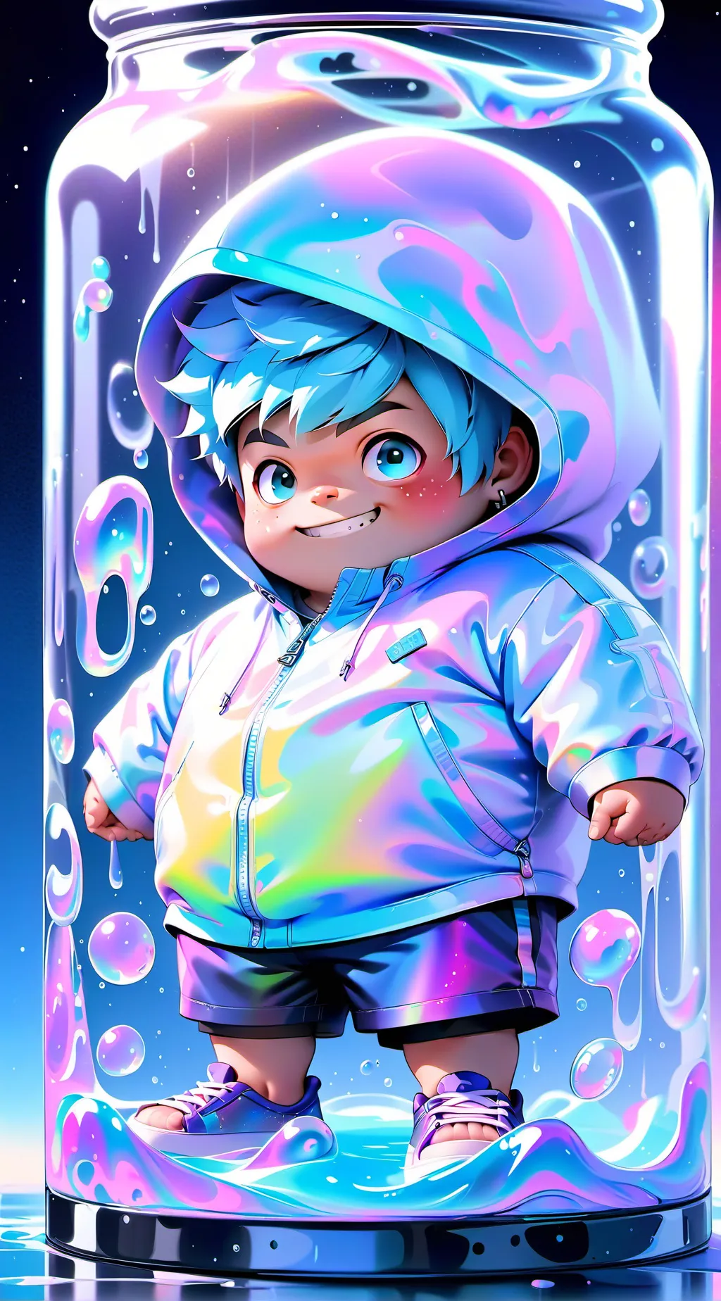 ai character: ugly boy background