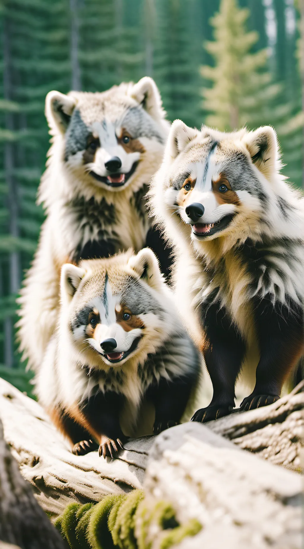 ai character: smiling critters  background