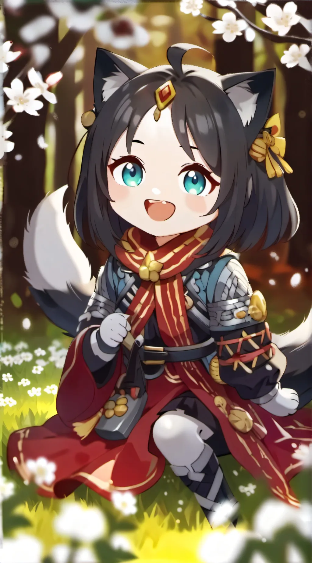 ai character: scarlet background