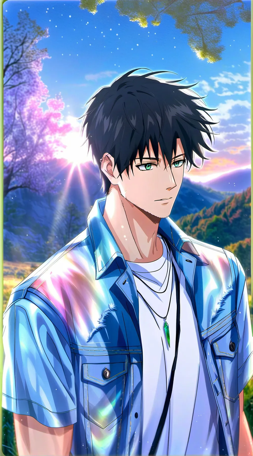 ai character: Aaron  background