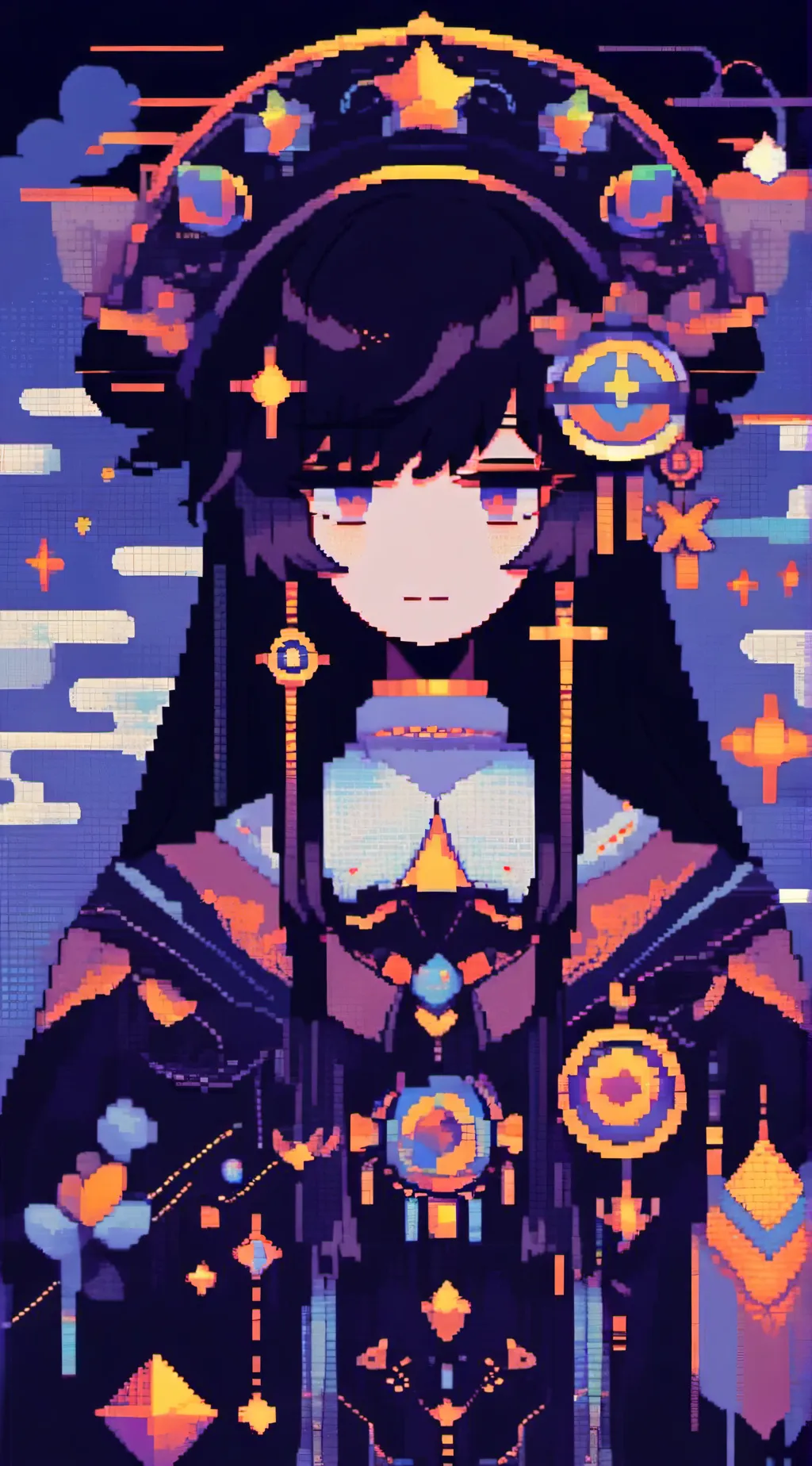 ai character: Miss Circle background