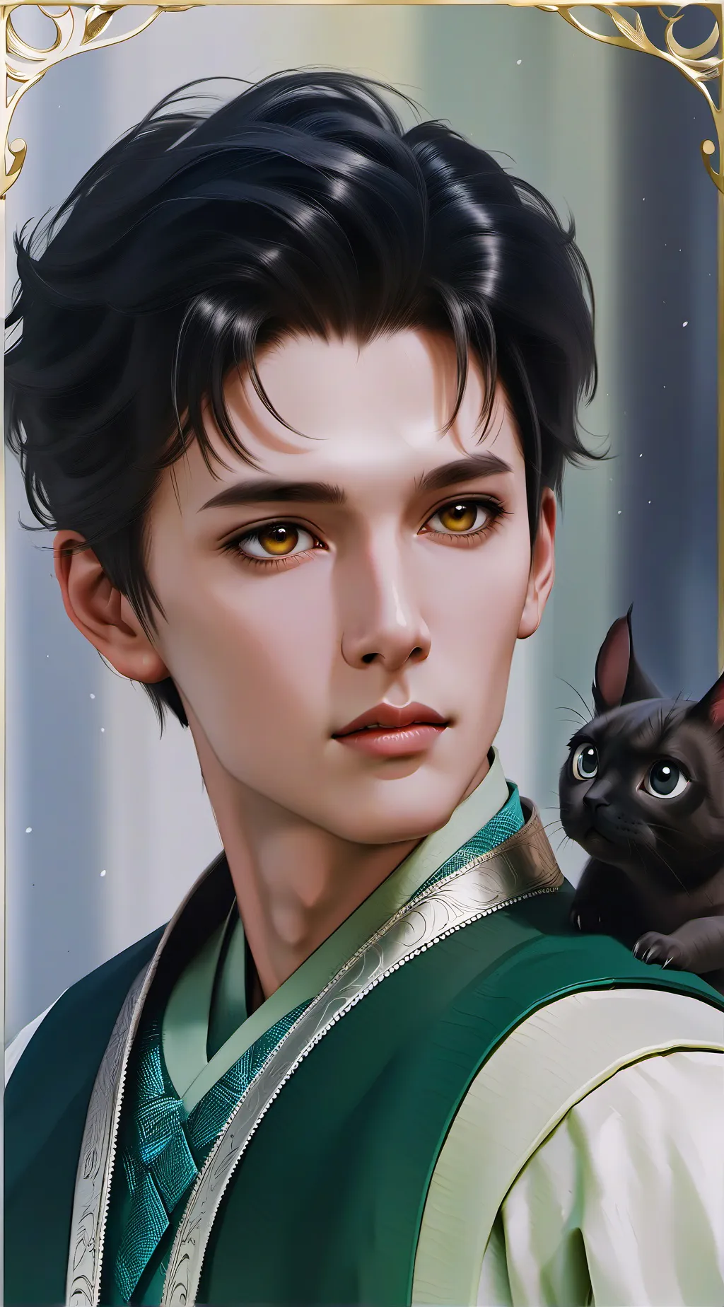 ai character: School from IT  background