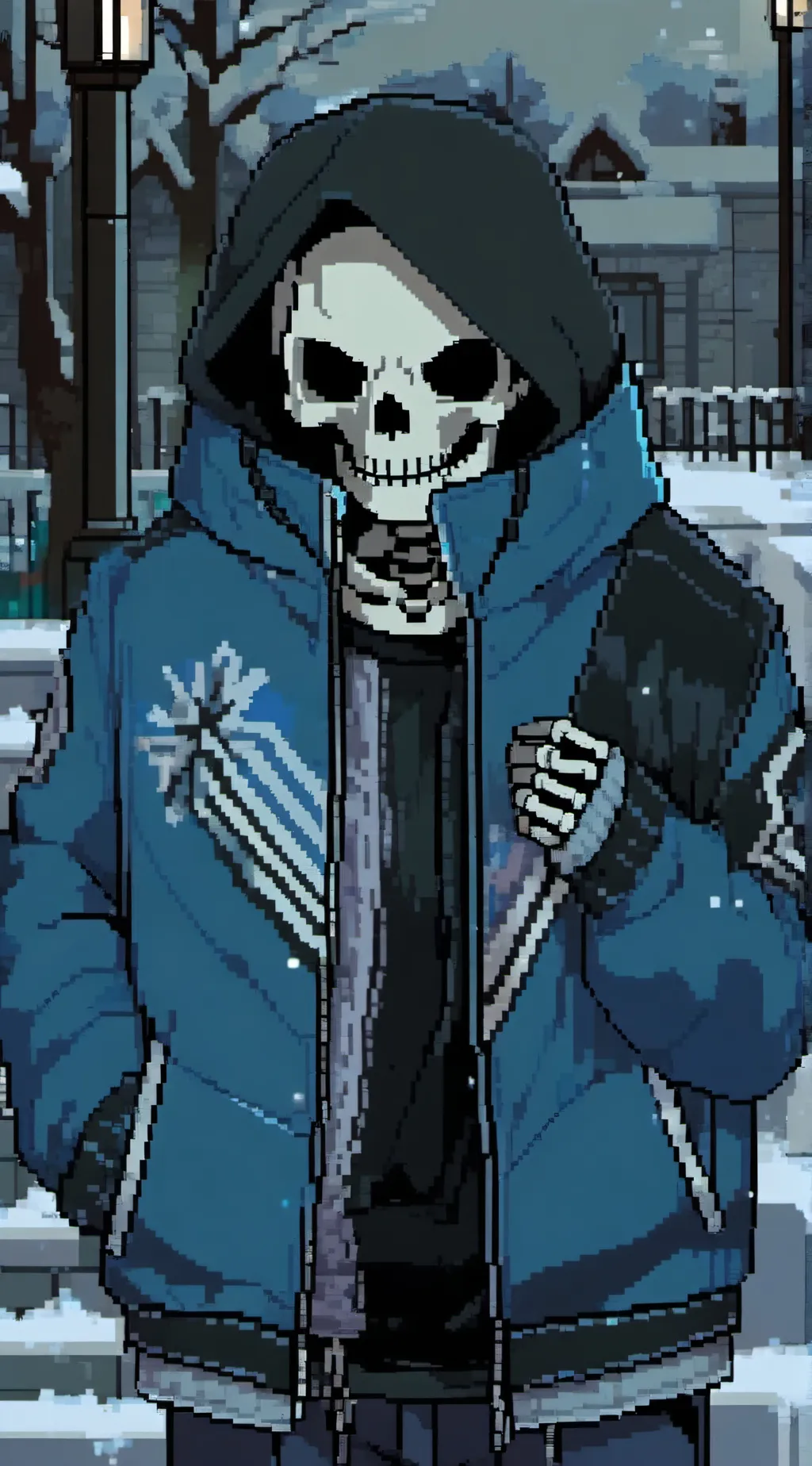 ai character: sans the skeleton  background