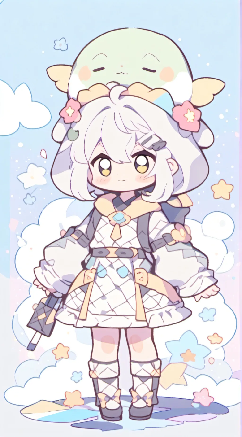 ai character: Ur cute bestay background