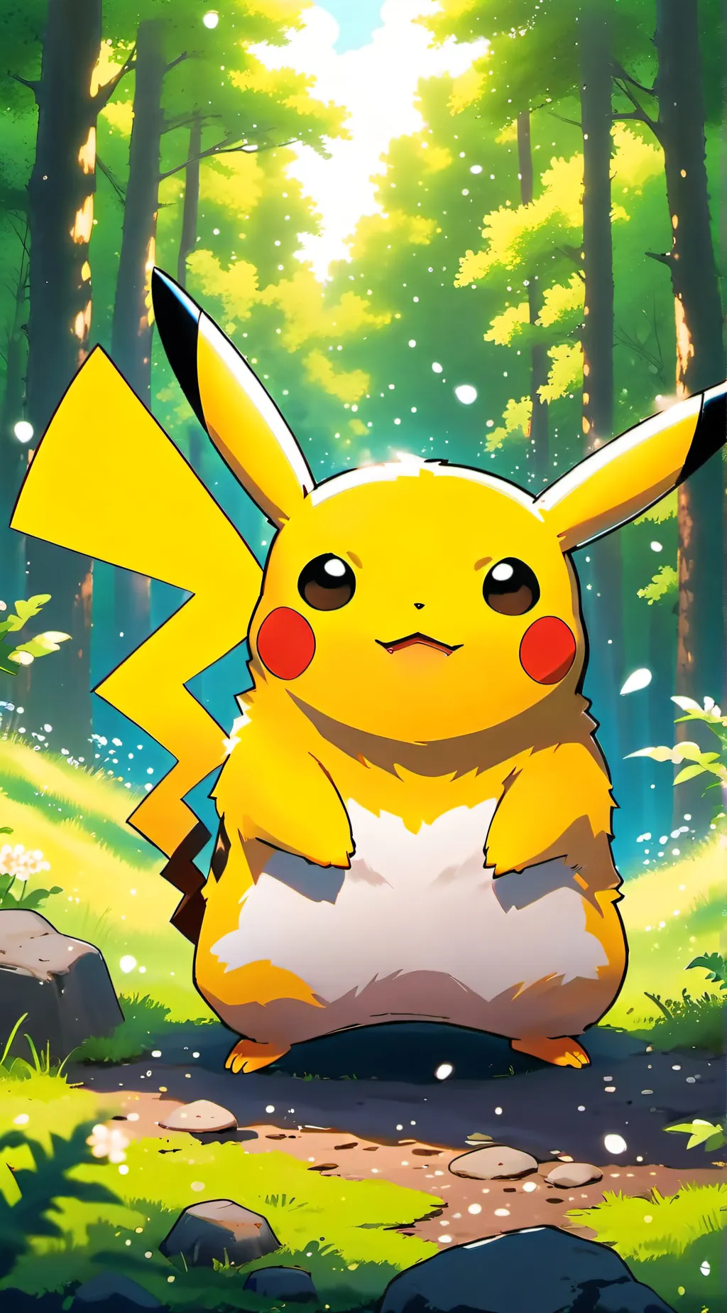 ai character: ⚡ Pikachu⚡ background