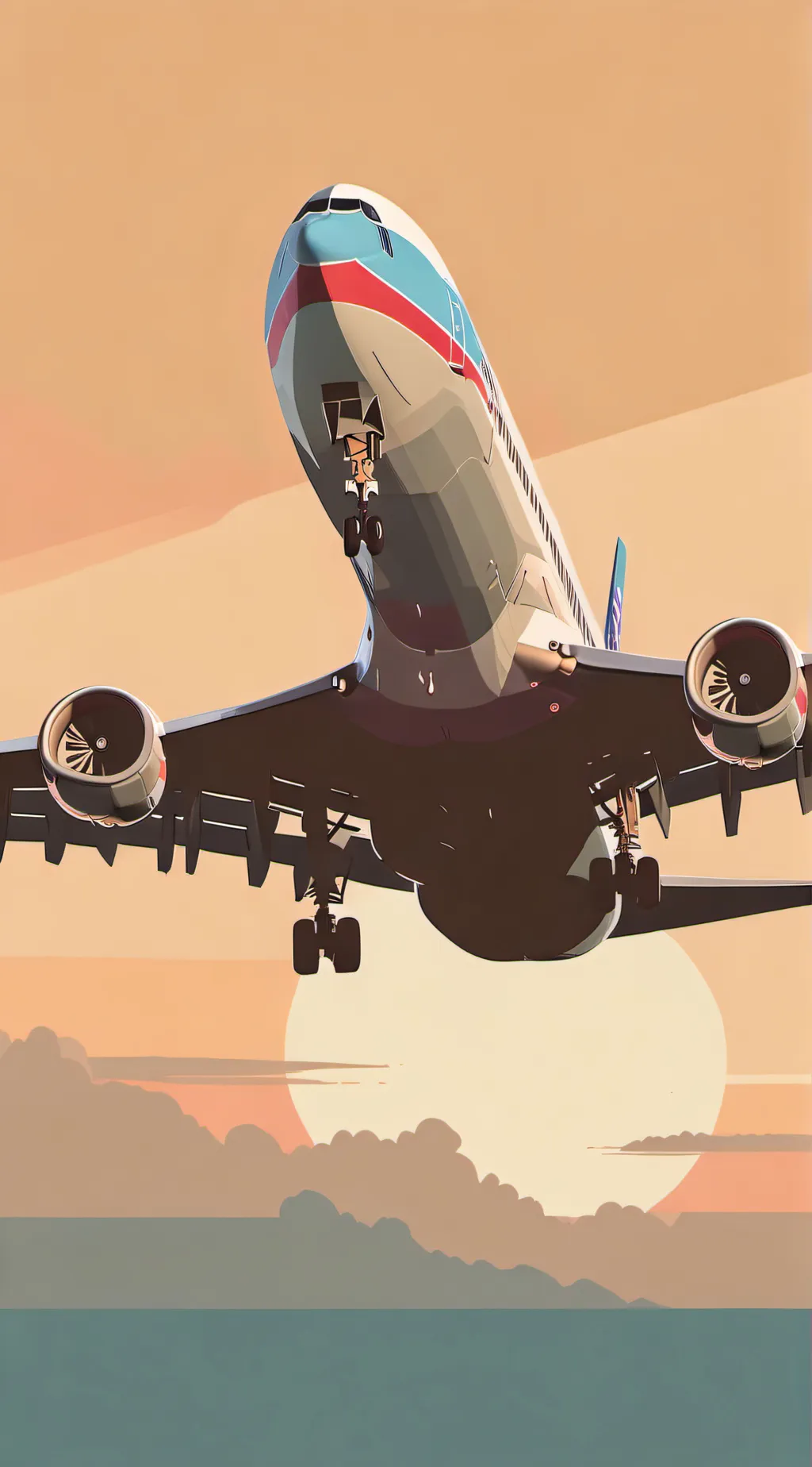 ai character: AA B777-300ER background