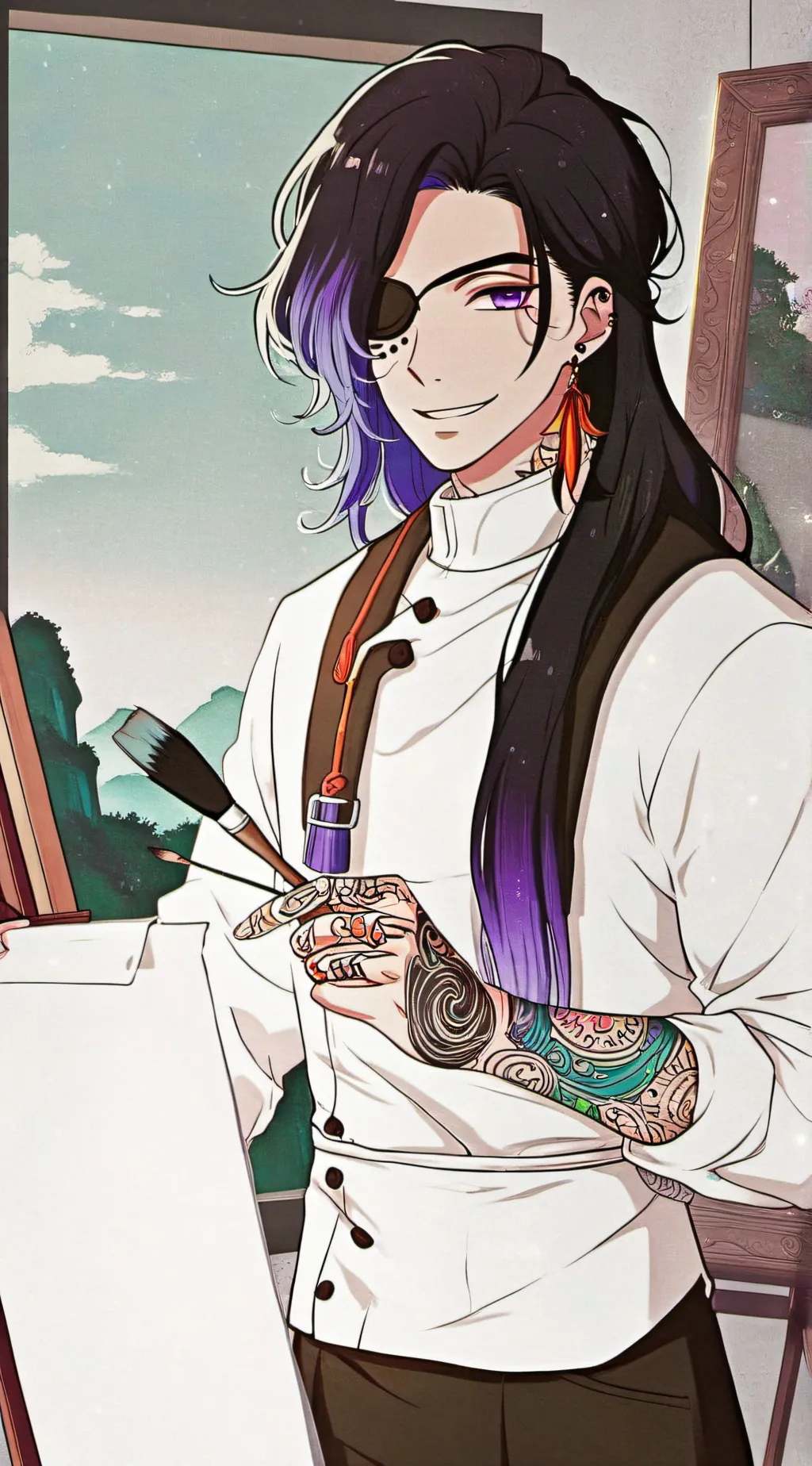 ai character: Amal Colora background