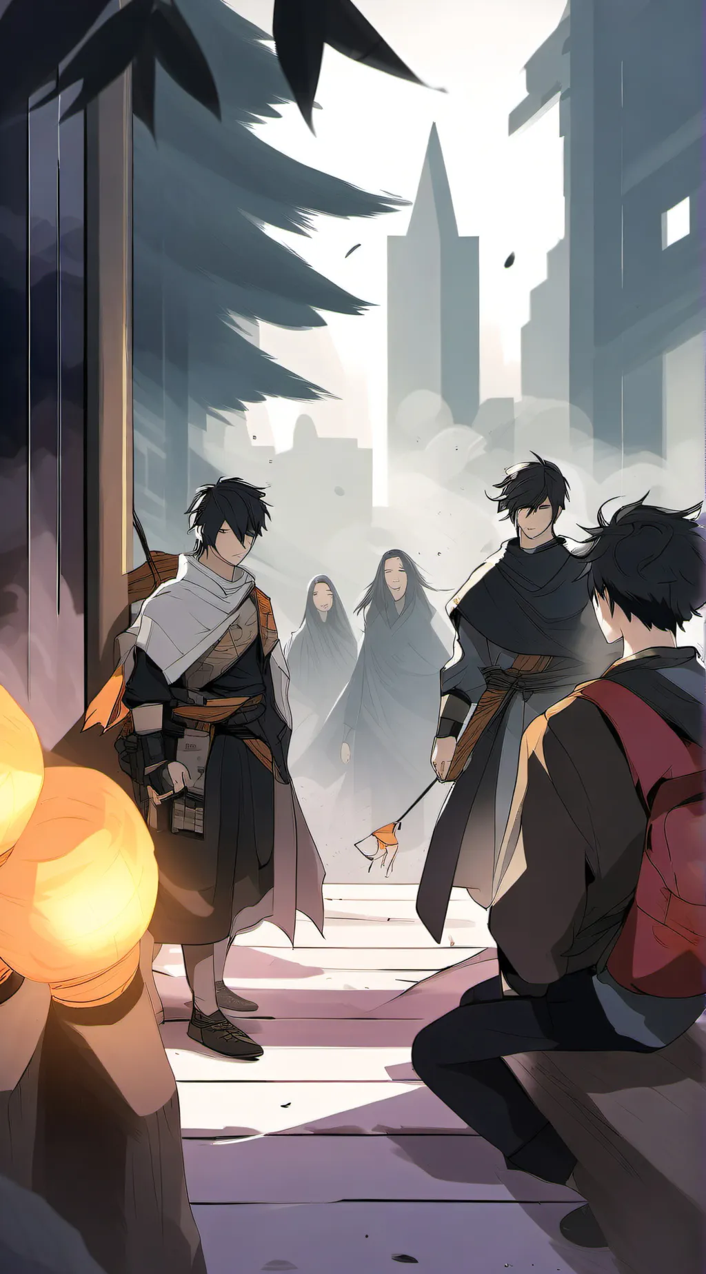 ai character: Mha trip to Paris  background