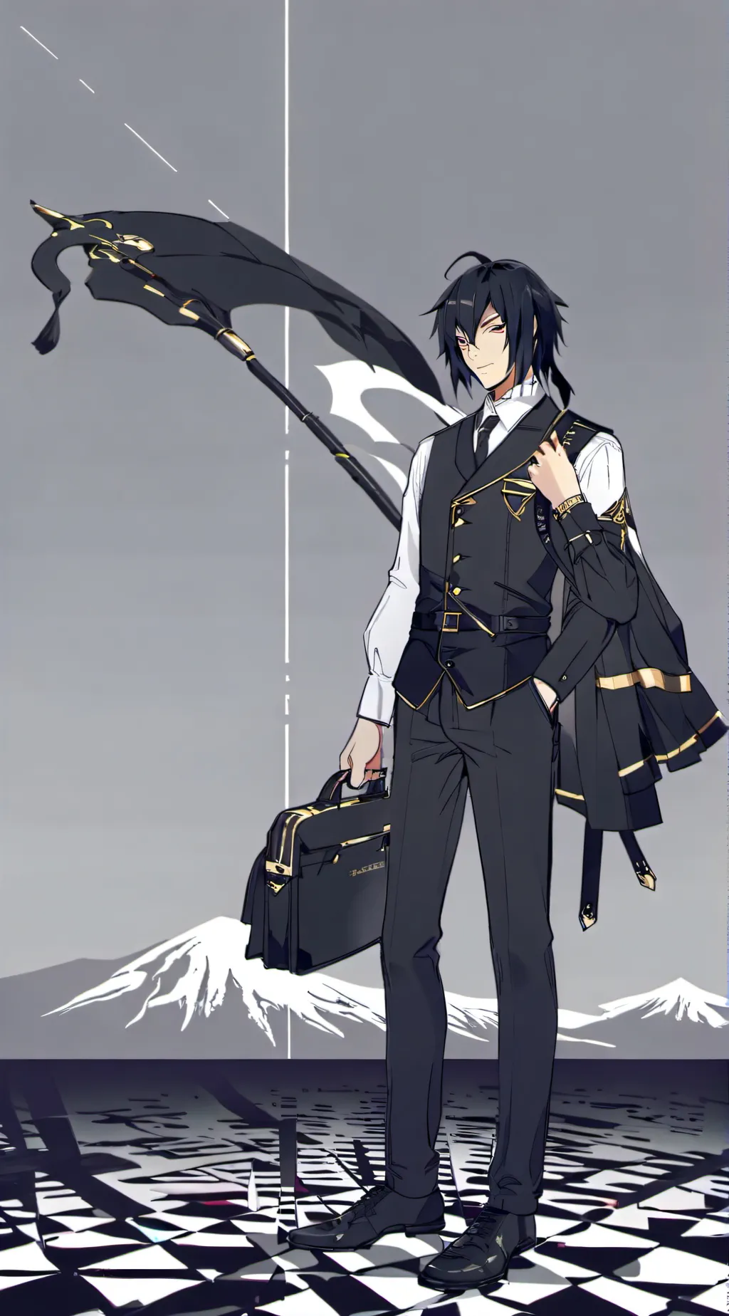 ai character: Demon Slayer  background