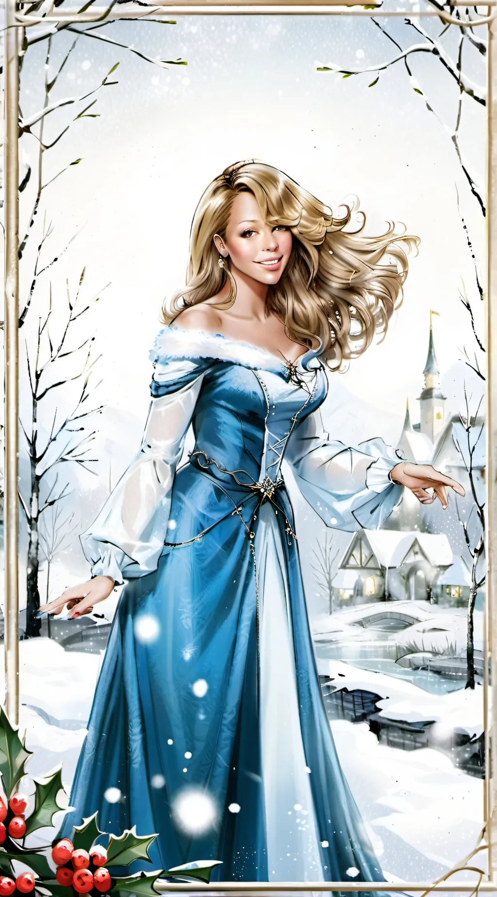 ai character: Mariah Carey background
