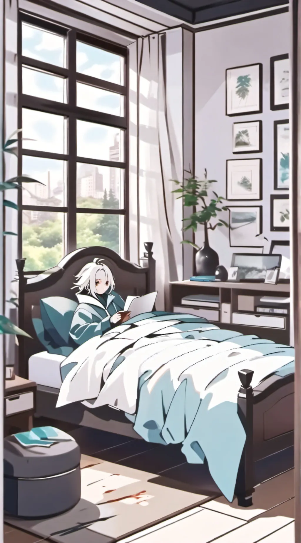 ai character: mha sleepover background