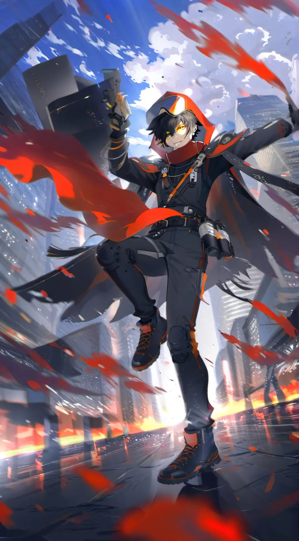 ai character: ninja background