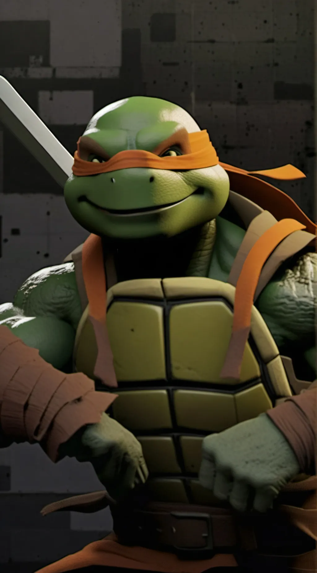 ai character: Michelangelo (new) background