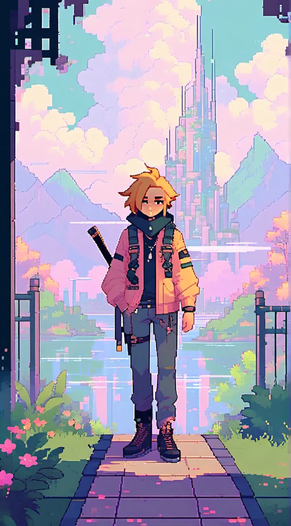 ai character: solar background