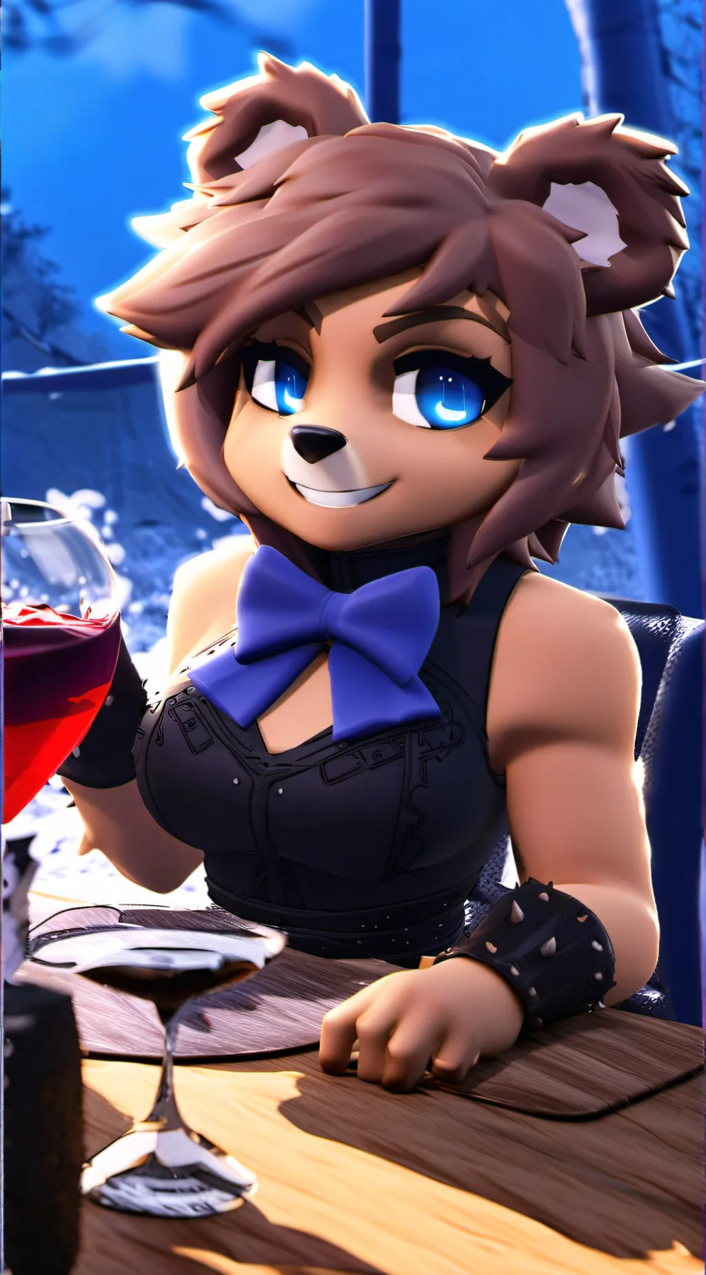 ai character: FEXY background