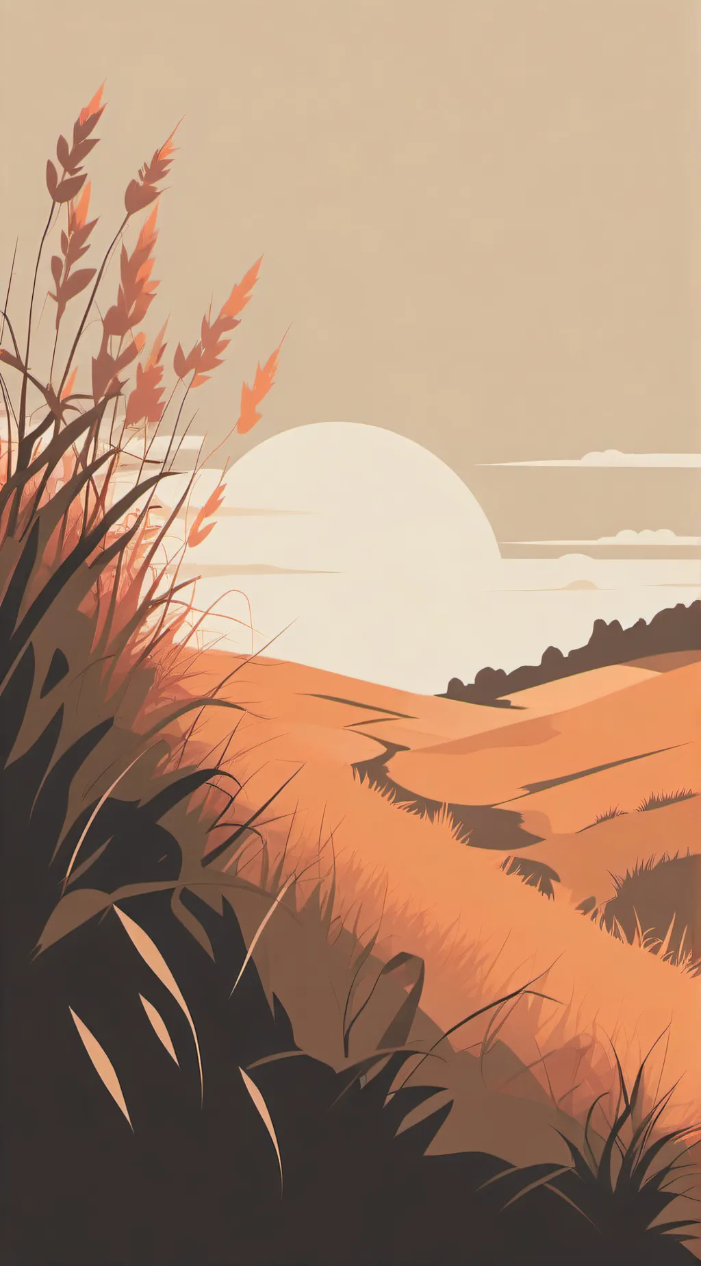 ai character: Grass background