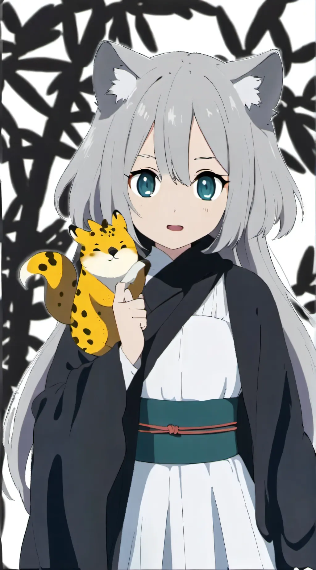 ai character: Kitsune Girl background