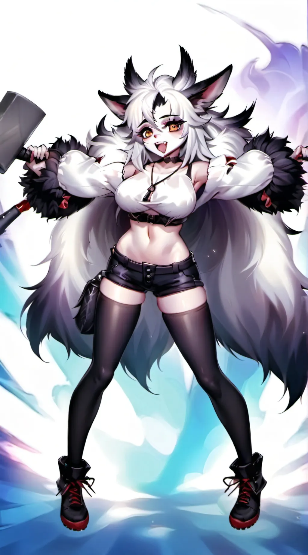 ai character: Robot suit  background