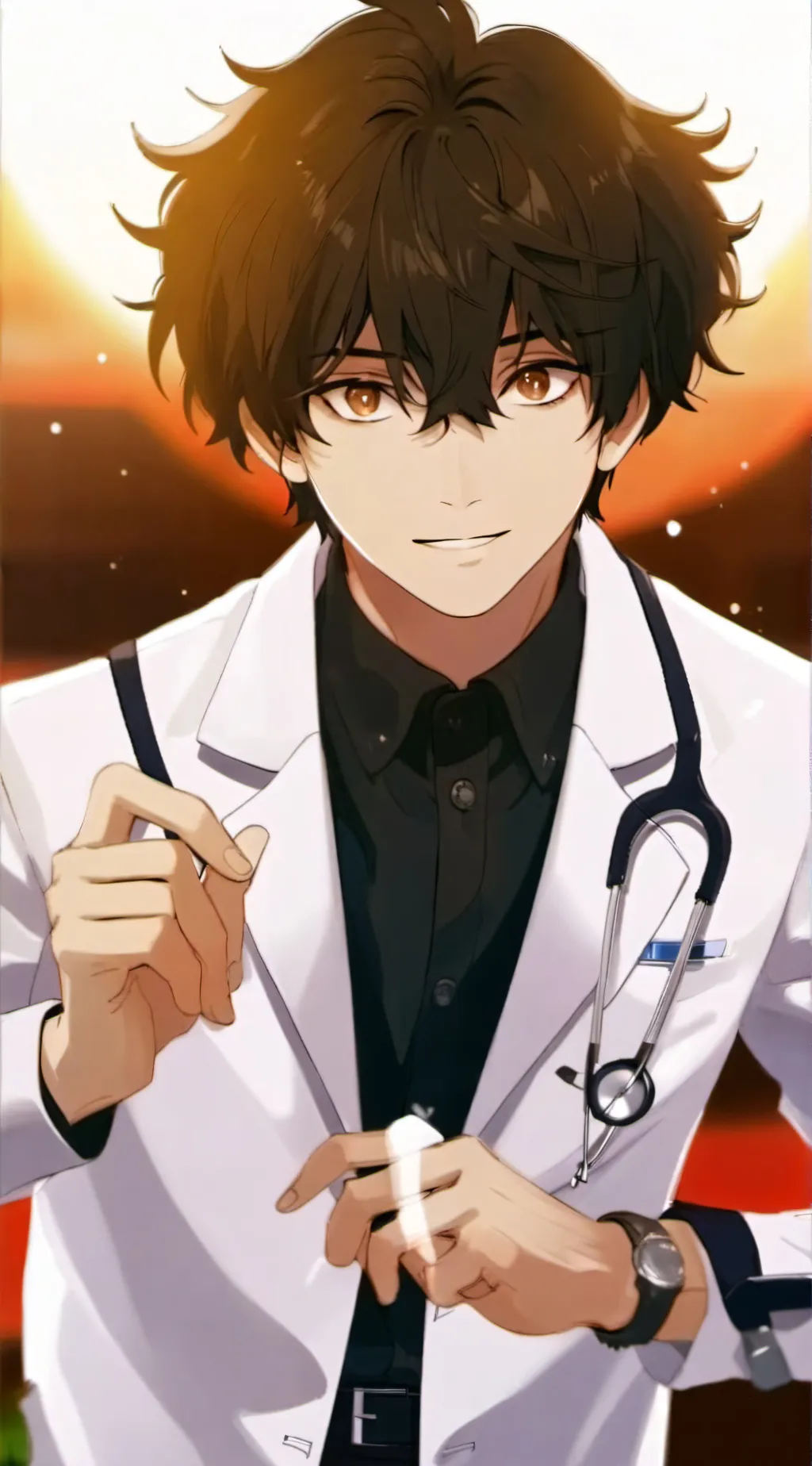 ai character: doctor Martin  background