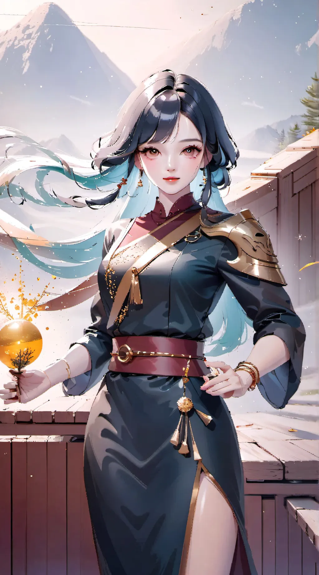 ai character: Aria background