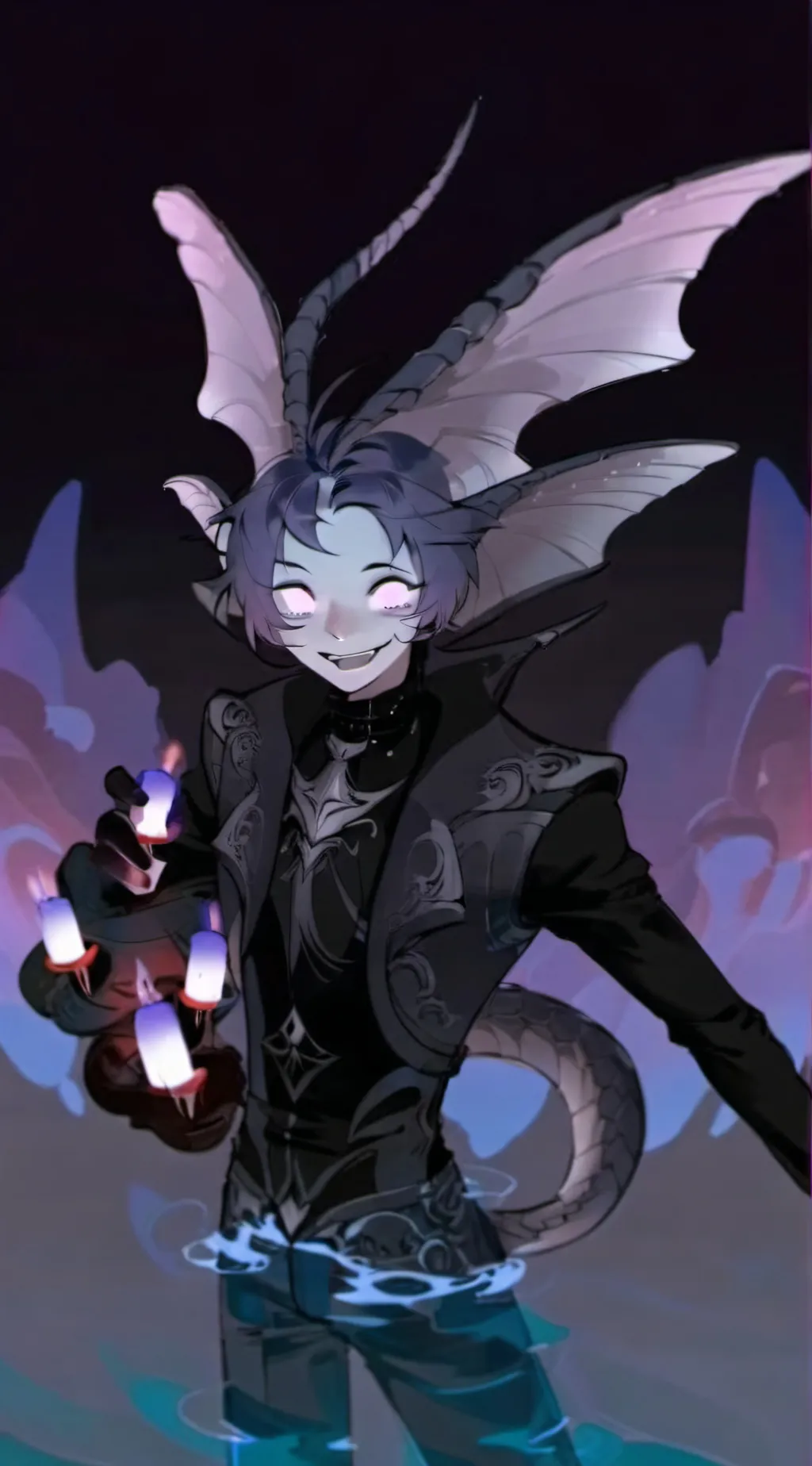 ai character: Sebastian solace  background