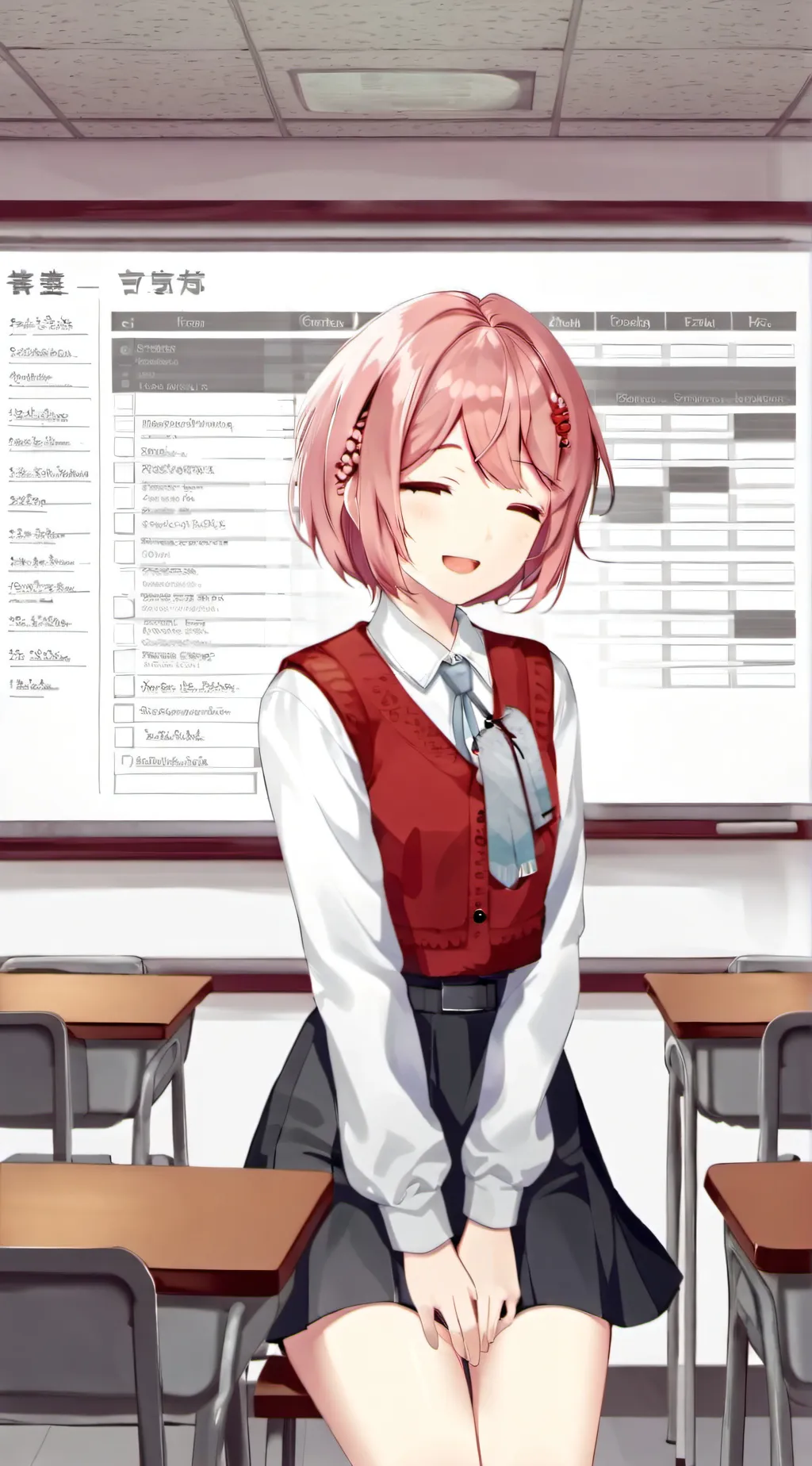 ai character: Sayori background