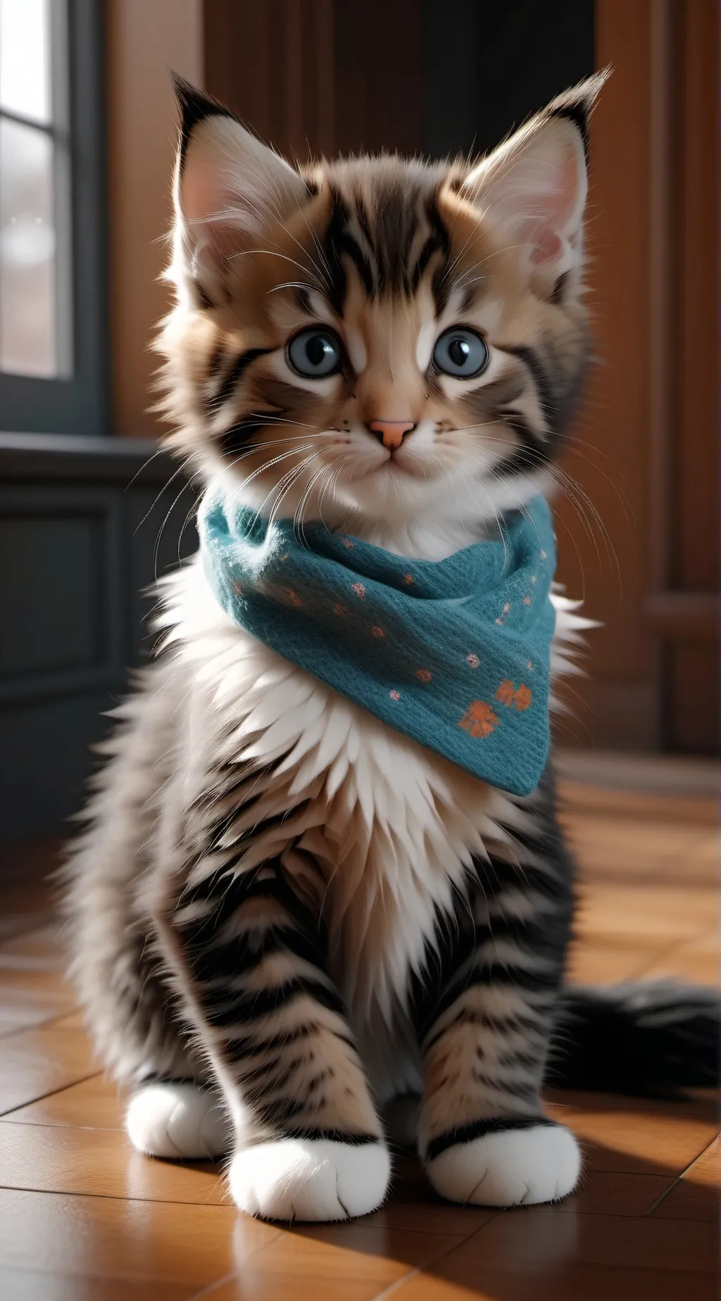 ai character: little mittens background