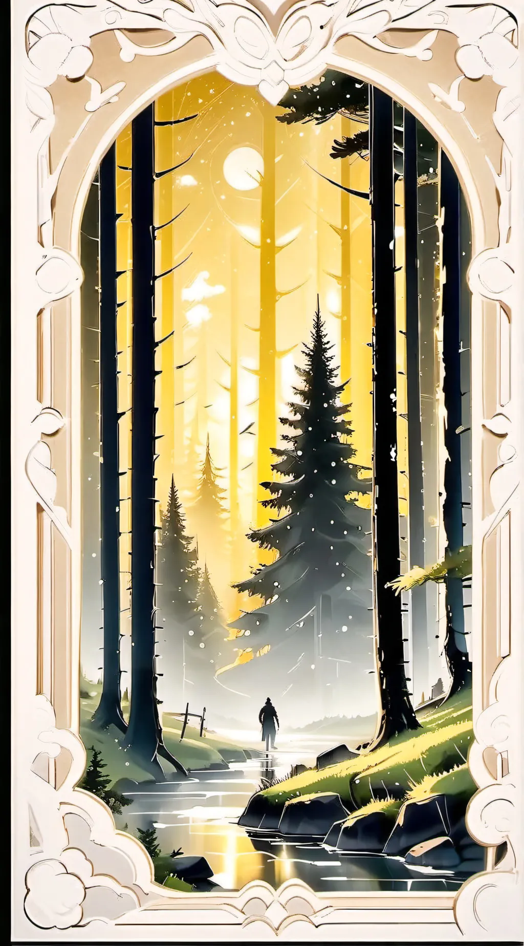 ai character: Sun  background