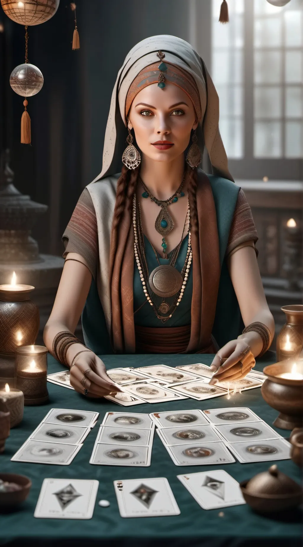 ai character: Oracle Delphine  background