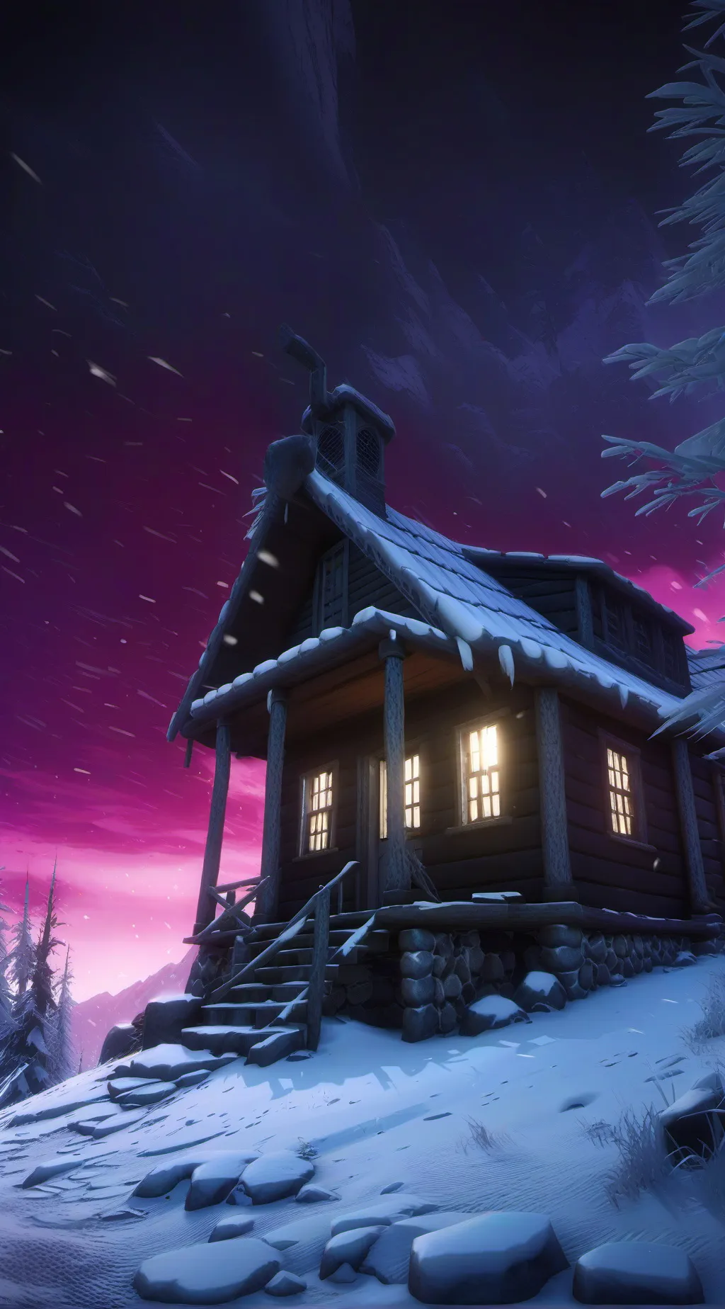 ai character: (MHA) Snowed In background