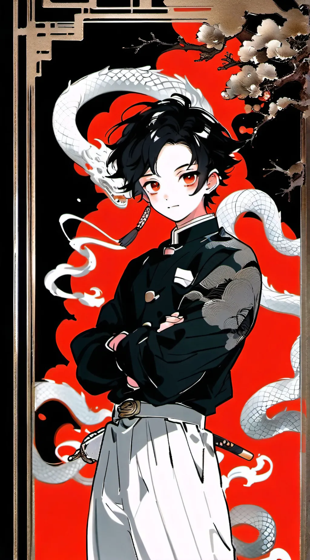 ai character: obanai iguro  background